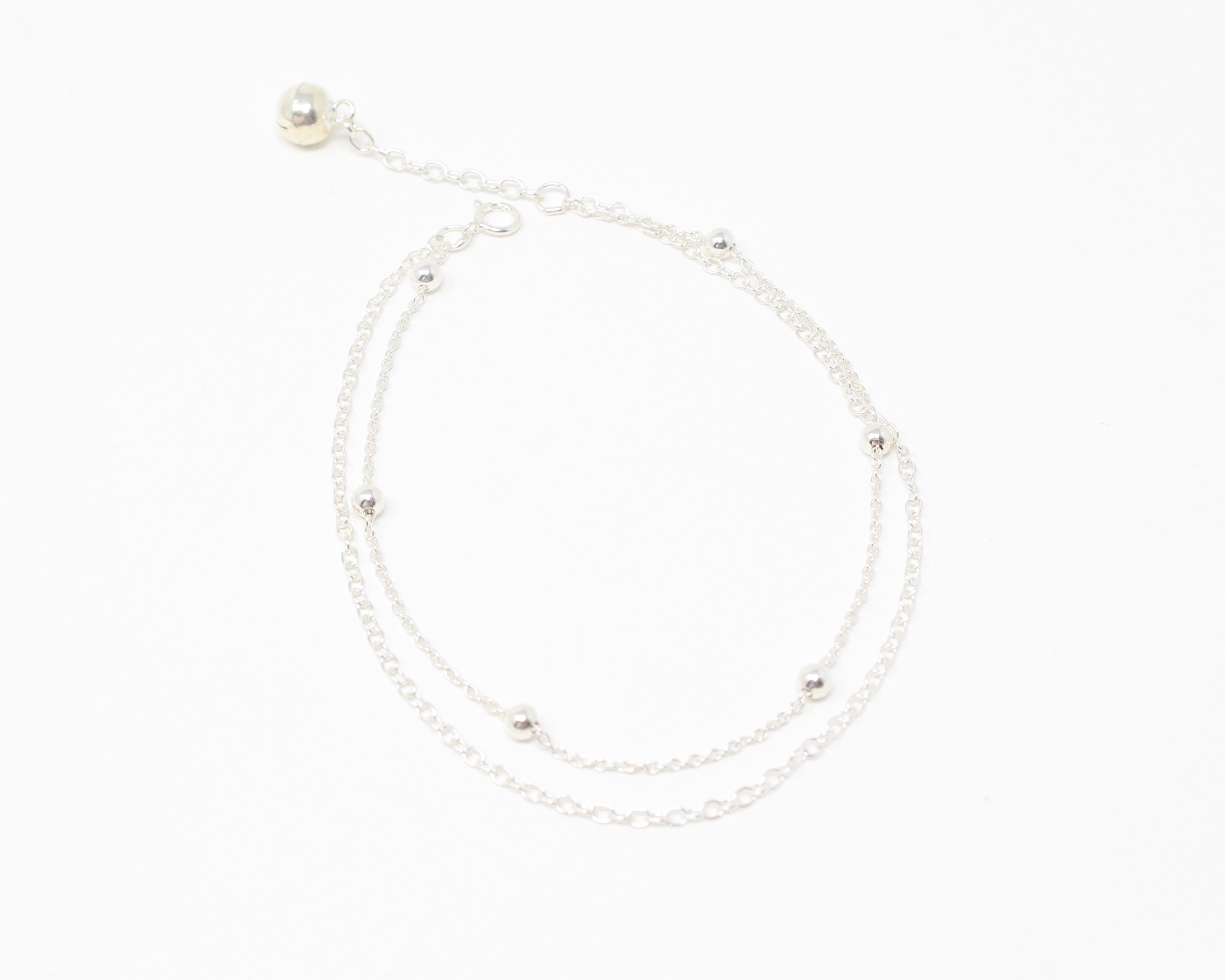 LUMIÈRE, bracelet de cheville, argent sterling.