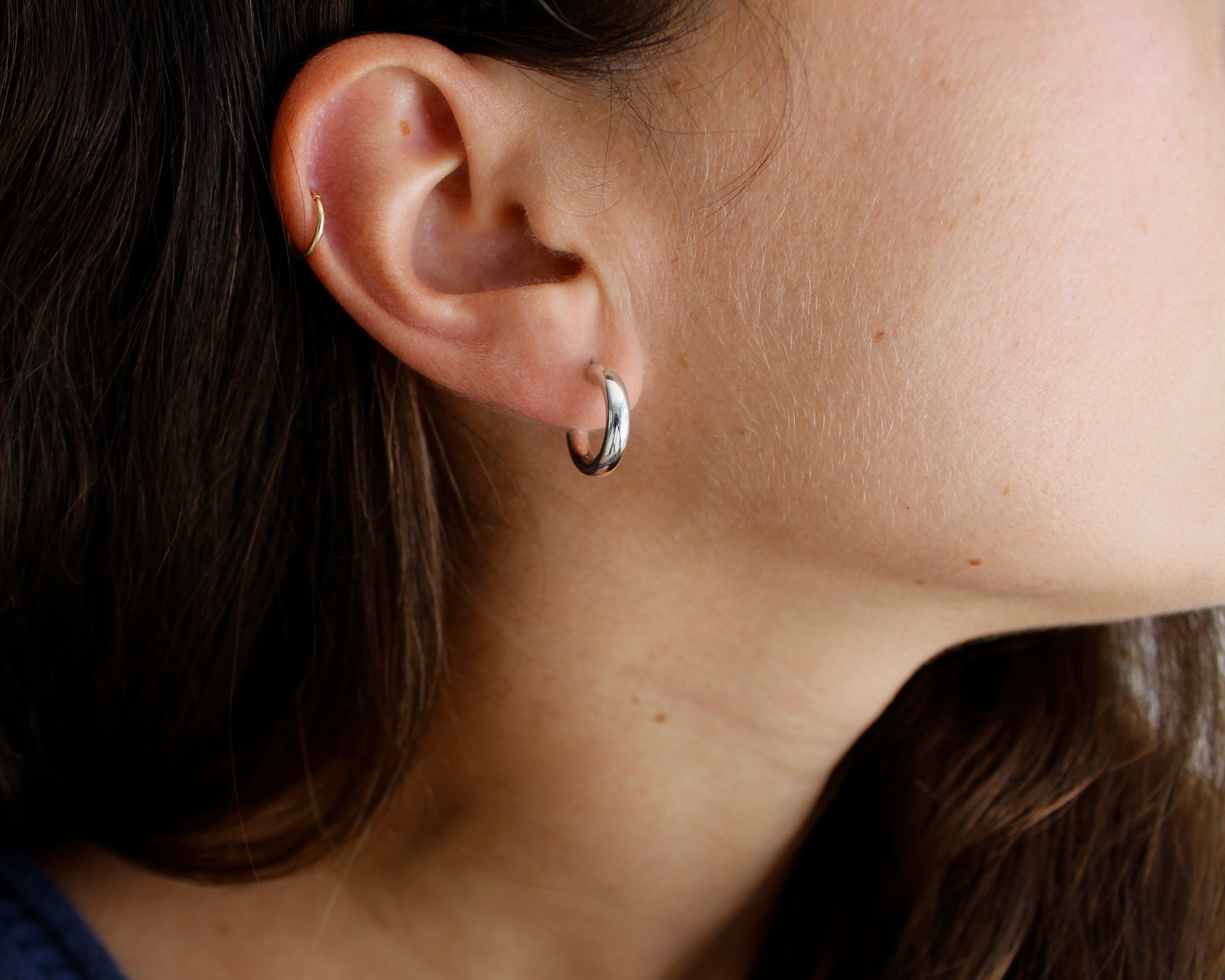 AVY, boucles d'oreilles argent sterling.