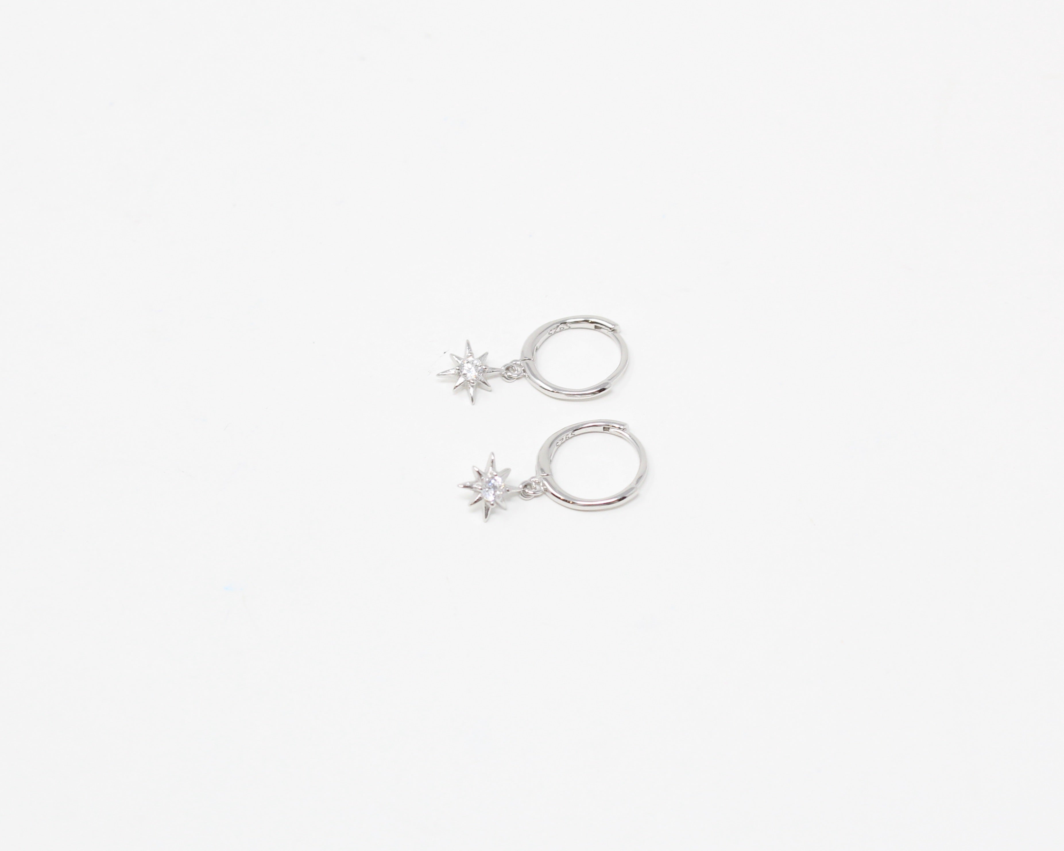 MÉTÉORE, boucles d'oreilles, argent sterling.