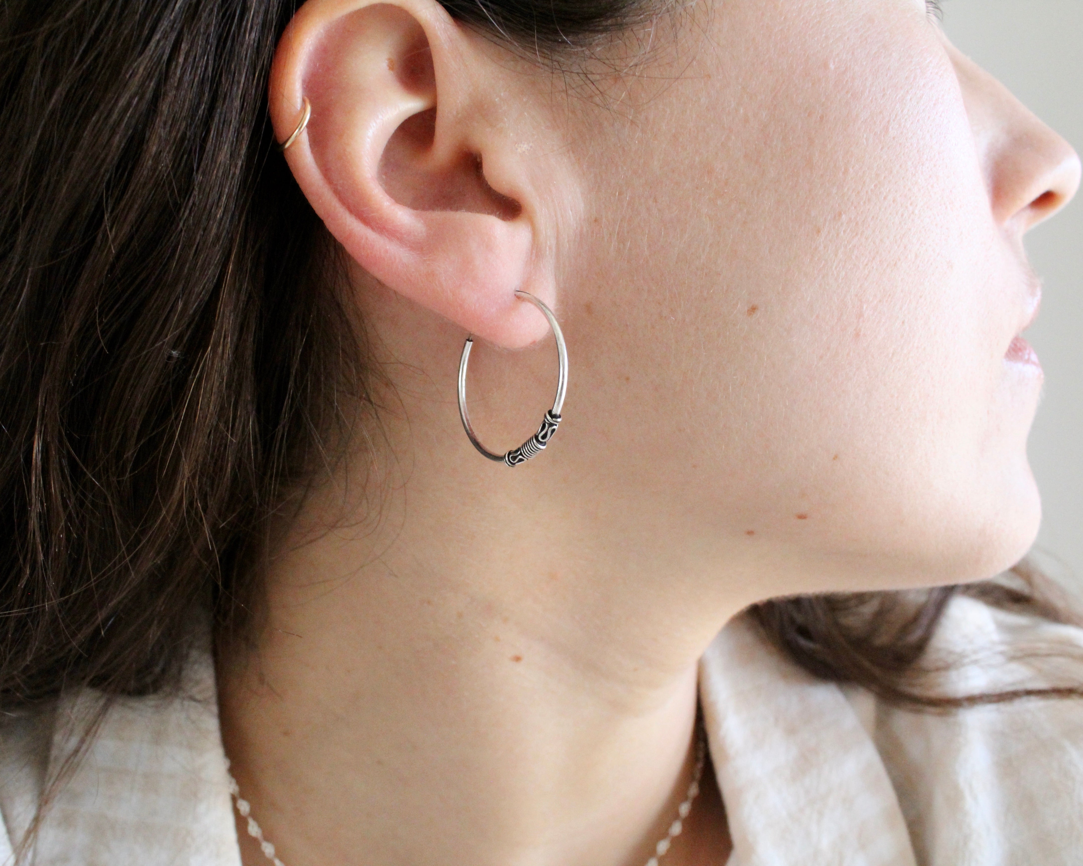 ELLIPSE, anneaux argent sterling.