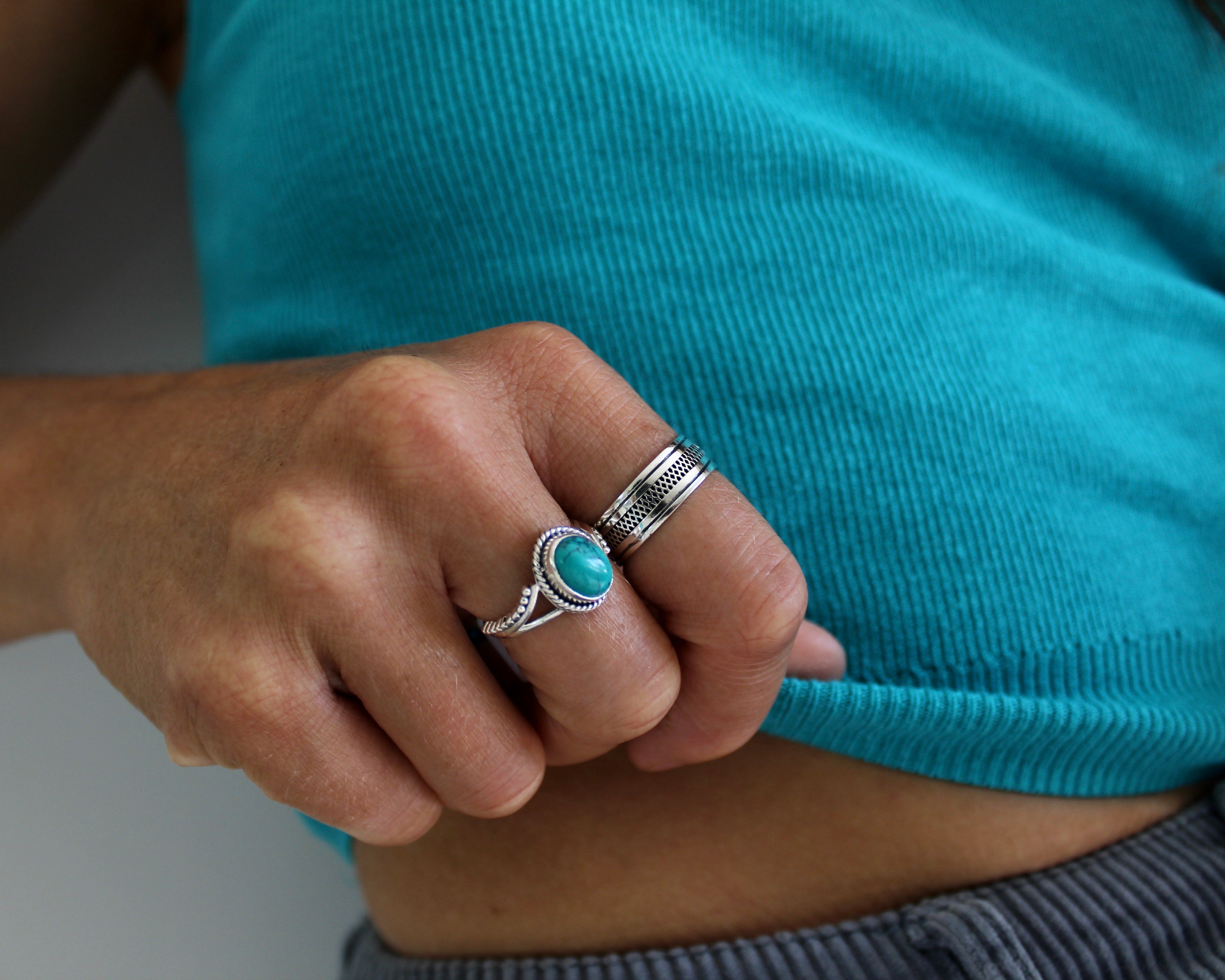 PALLA, bague argent sterling.