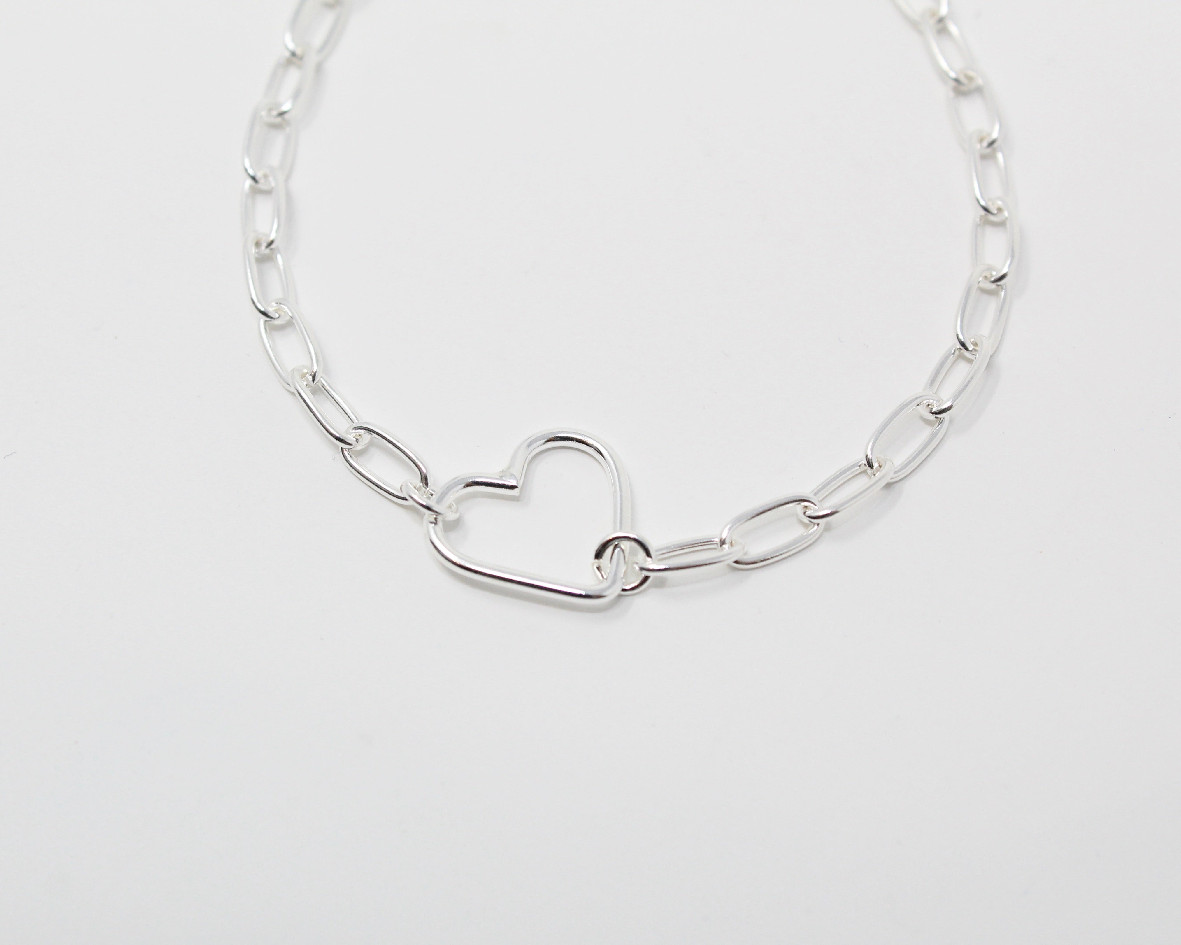 Amour, bracelet argent sterling.