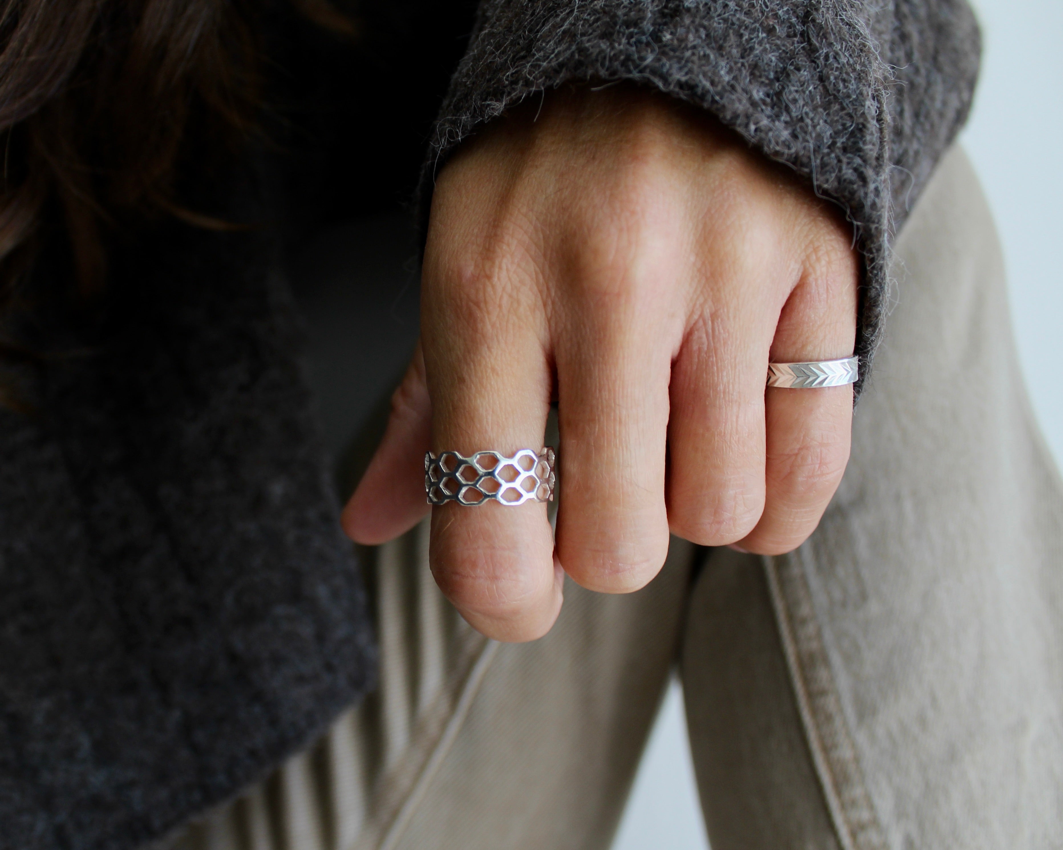 PIXIE, bague argent sterling.