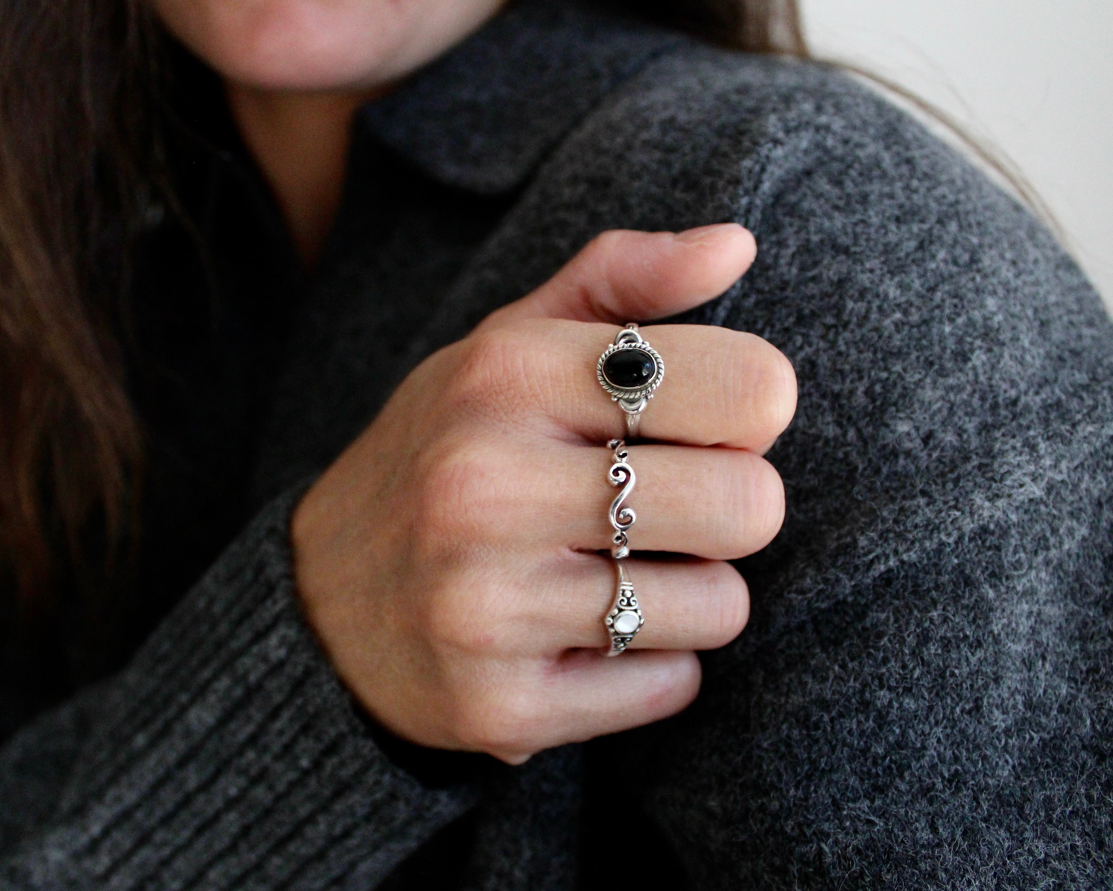 DULSE, bague argent sterling.