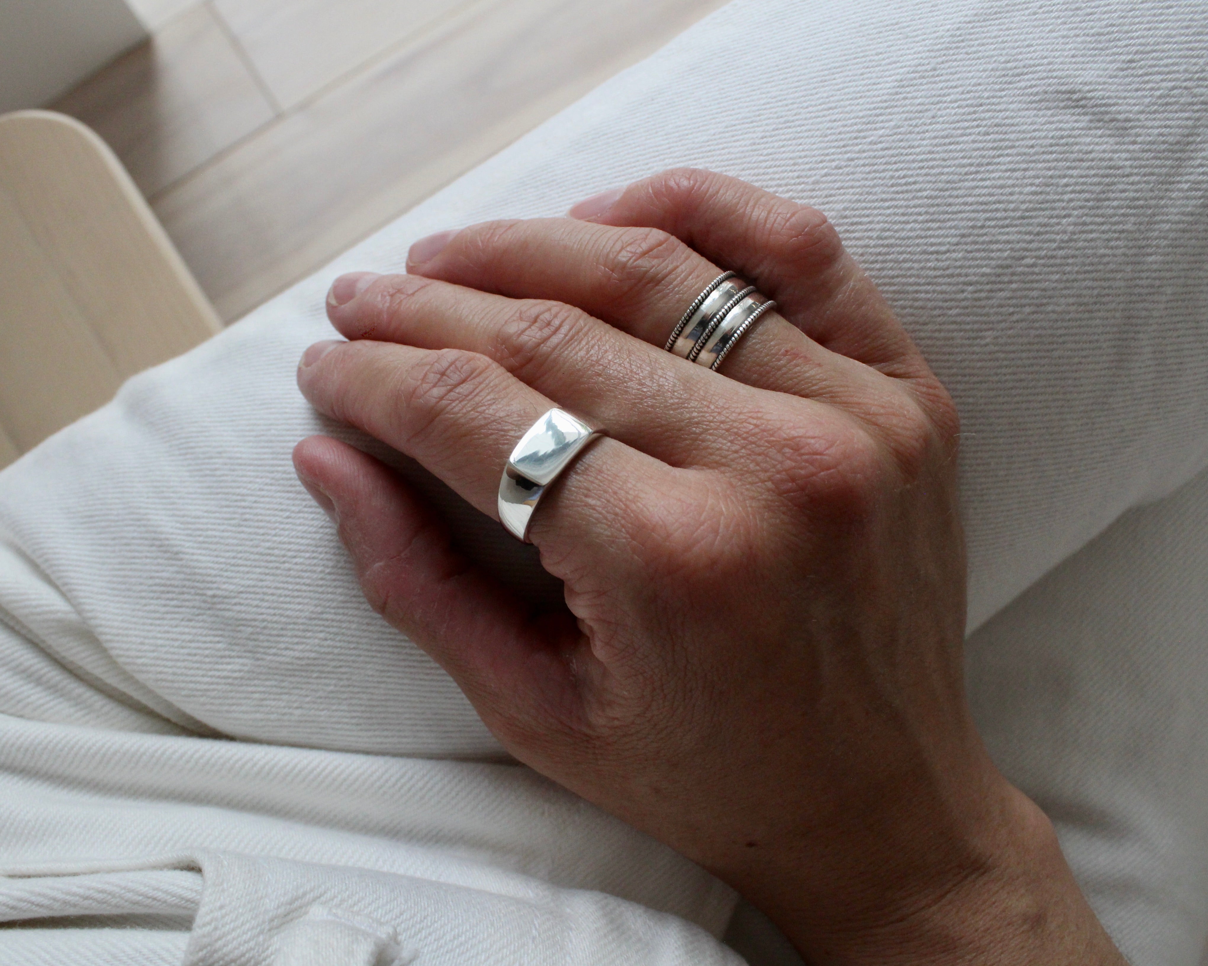 ONA, bague argent sterling.