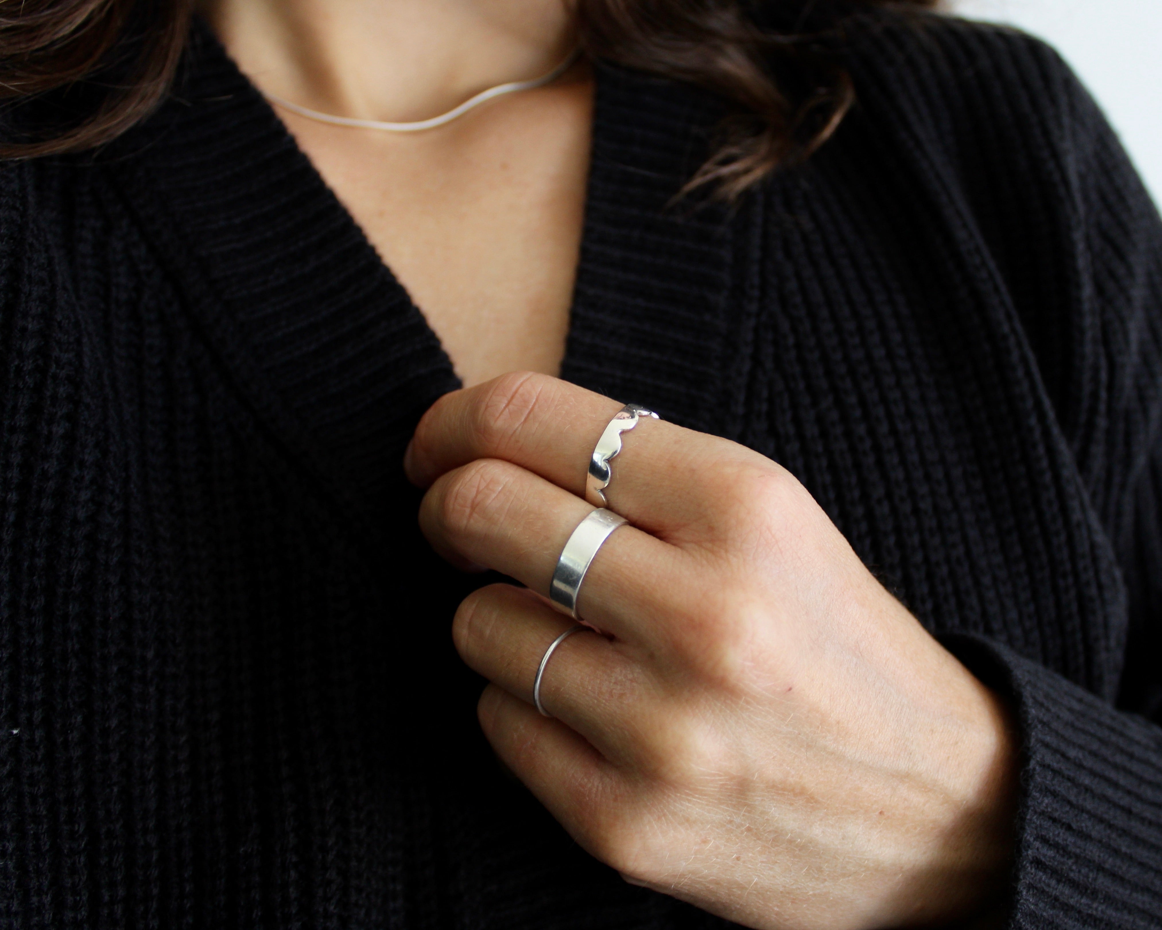 Lili mini, bague argent sterling.