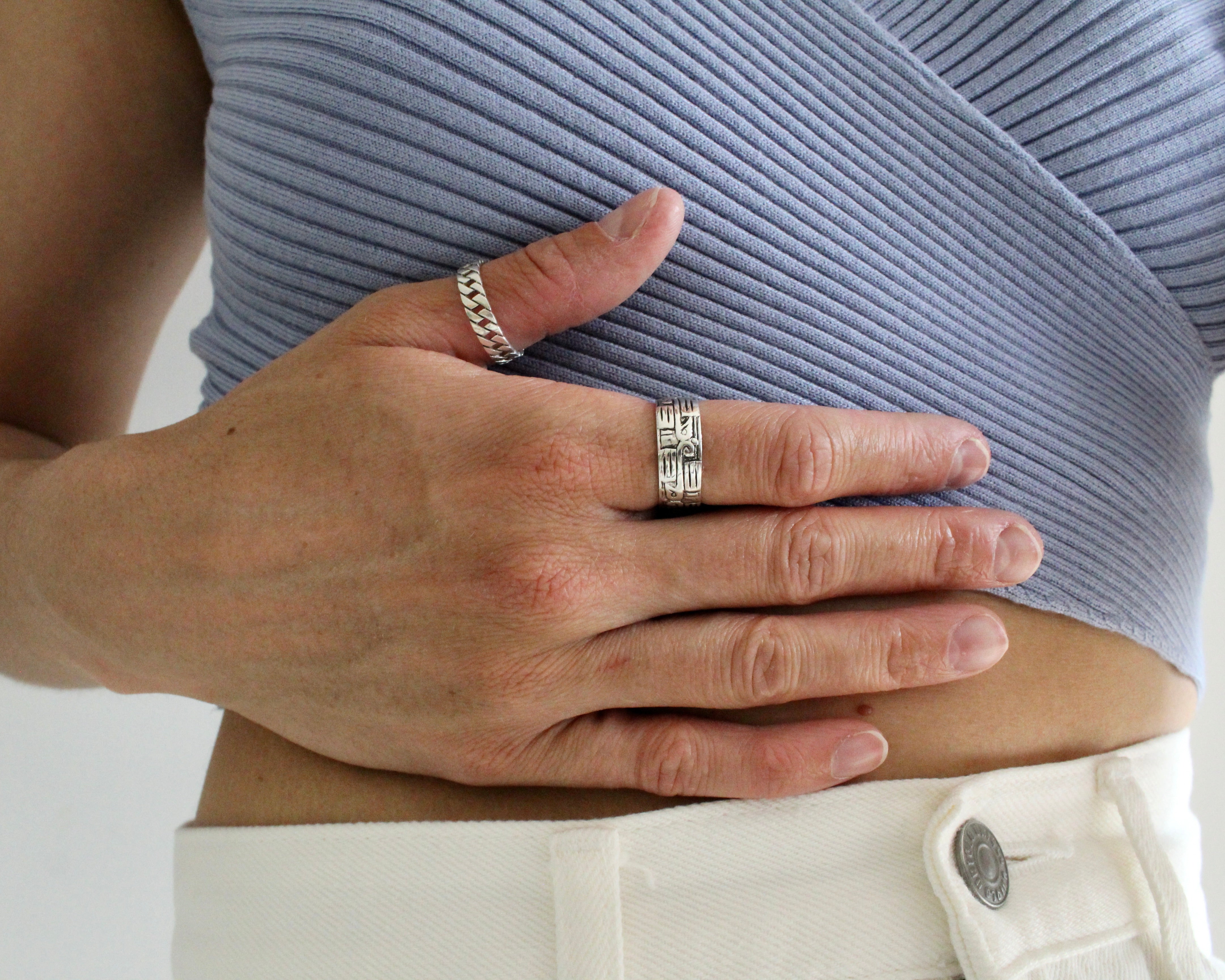 TANAO - Bague argent sterling.