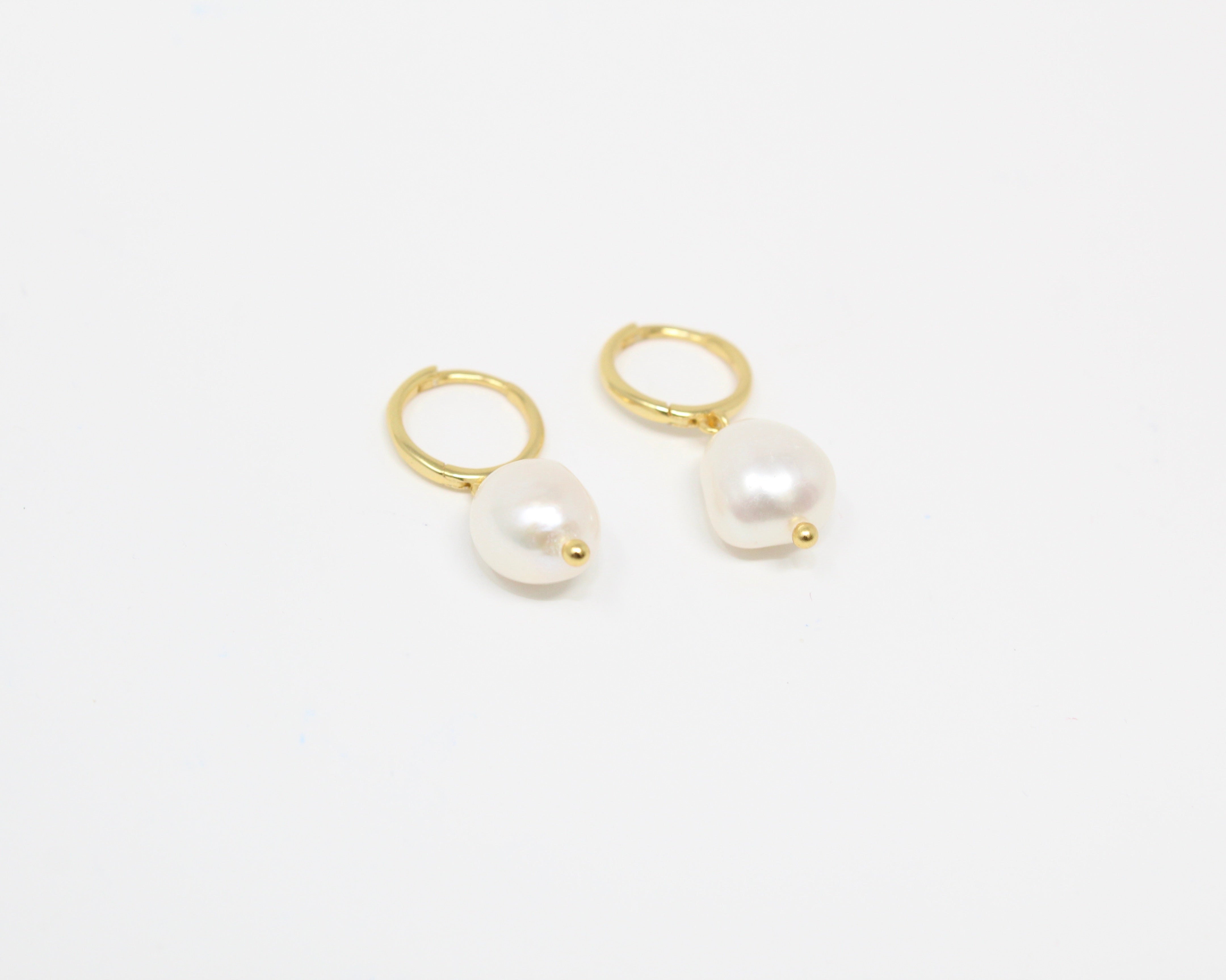 PERLA, boucle d'oreille or vermeil.