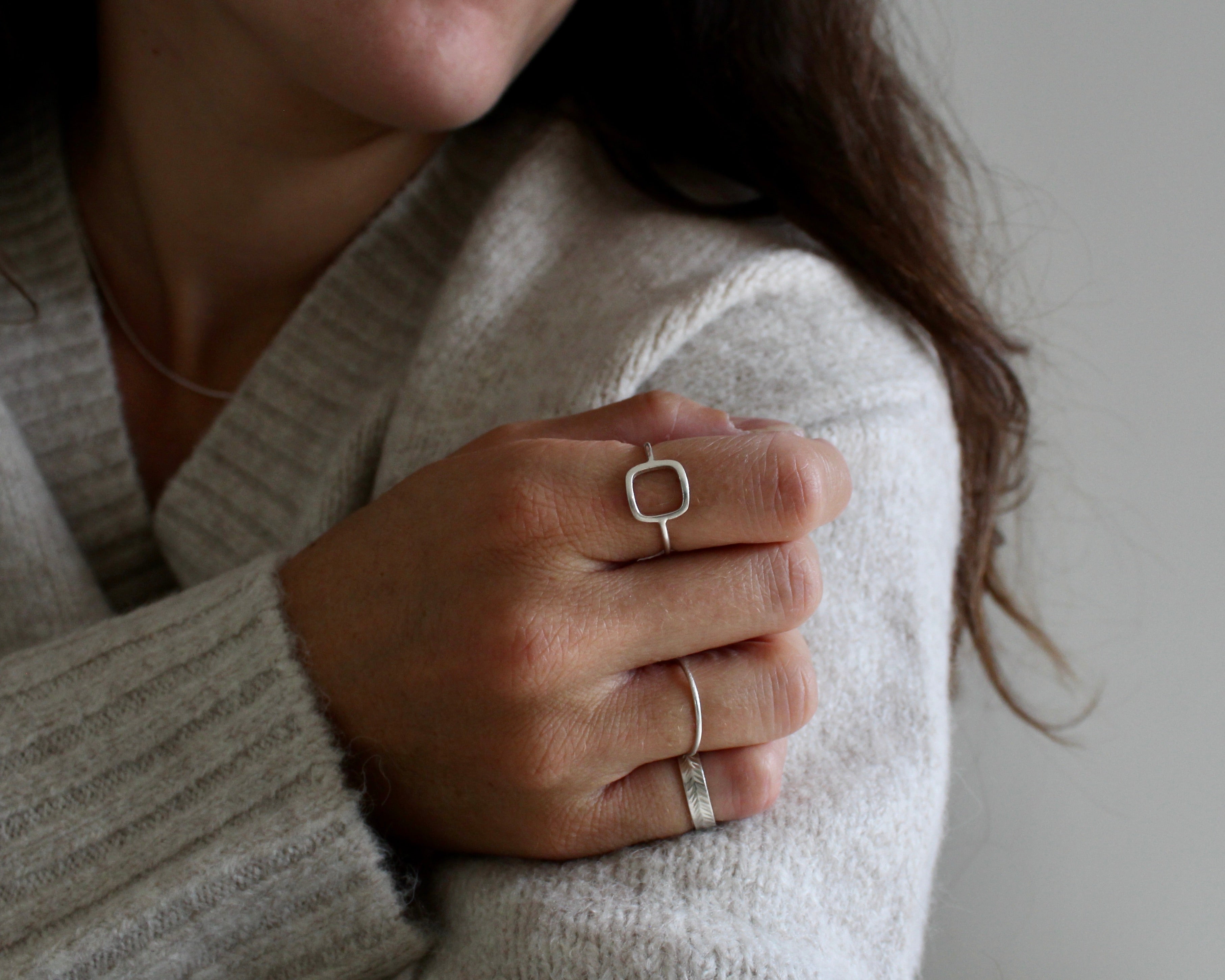 LOU, bague argent sterling.