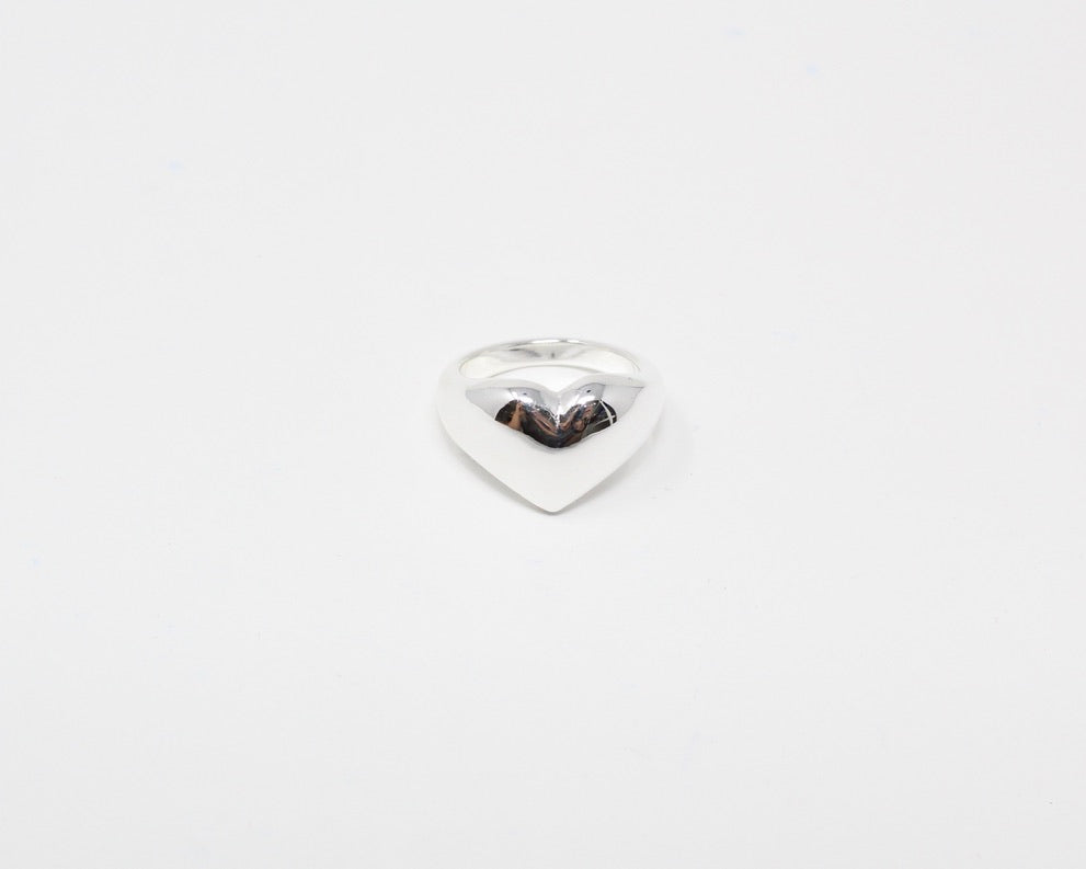 COEUR, bague argent sterling.