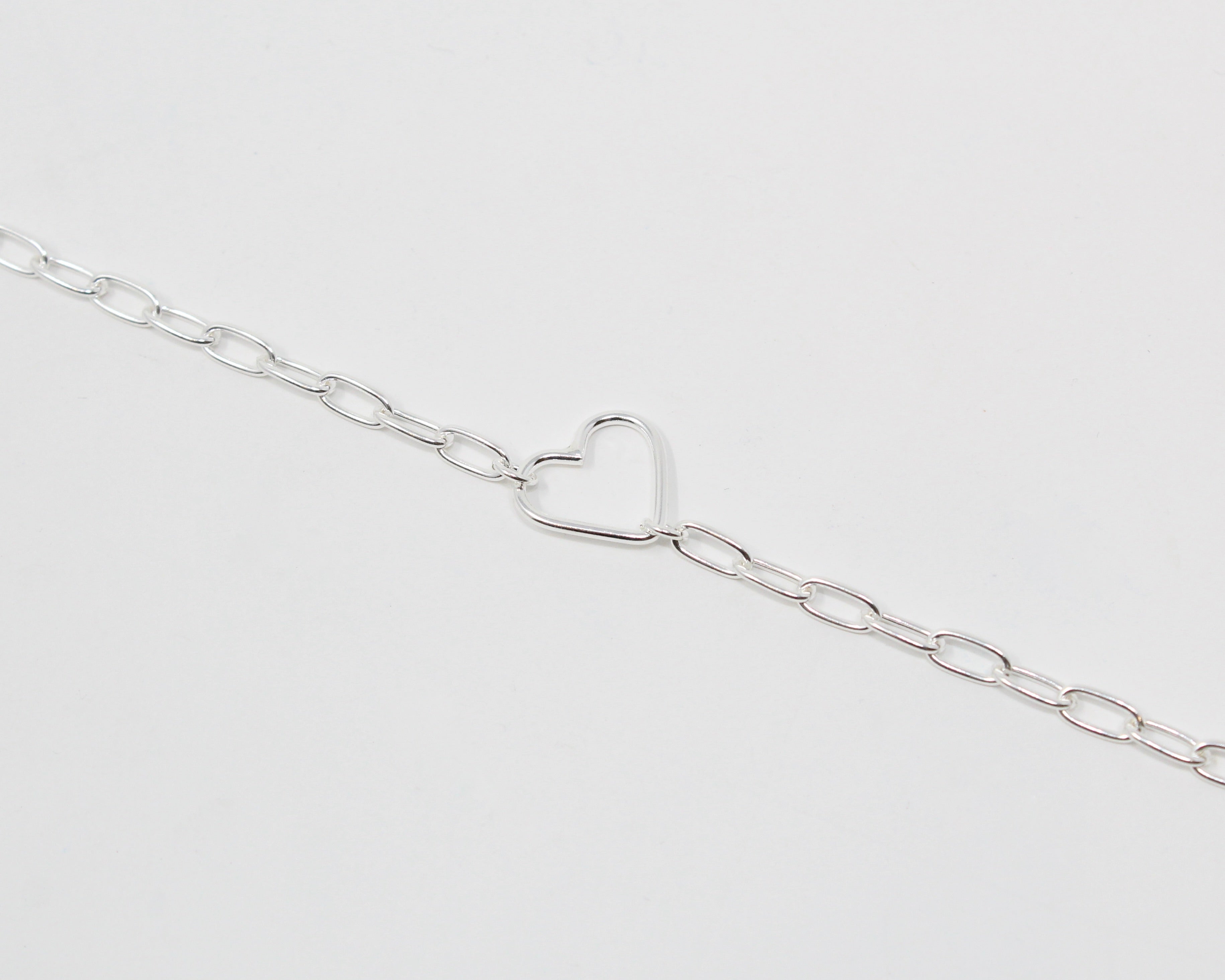 Amour, bracelet argent sterling.
