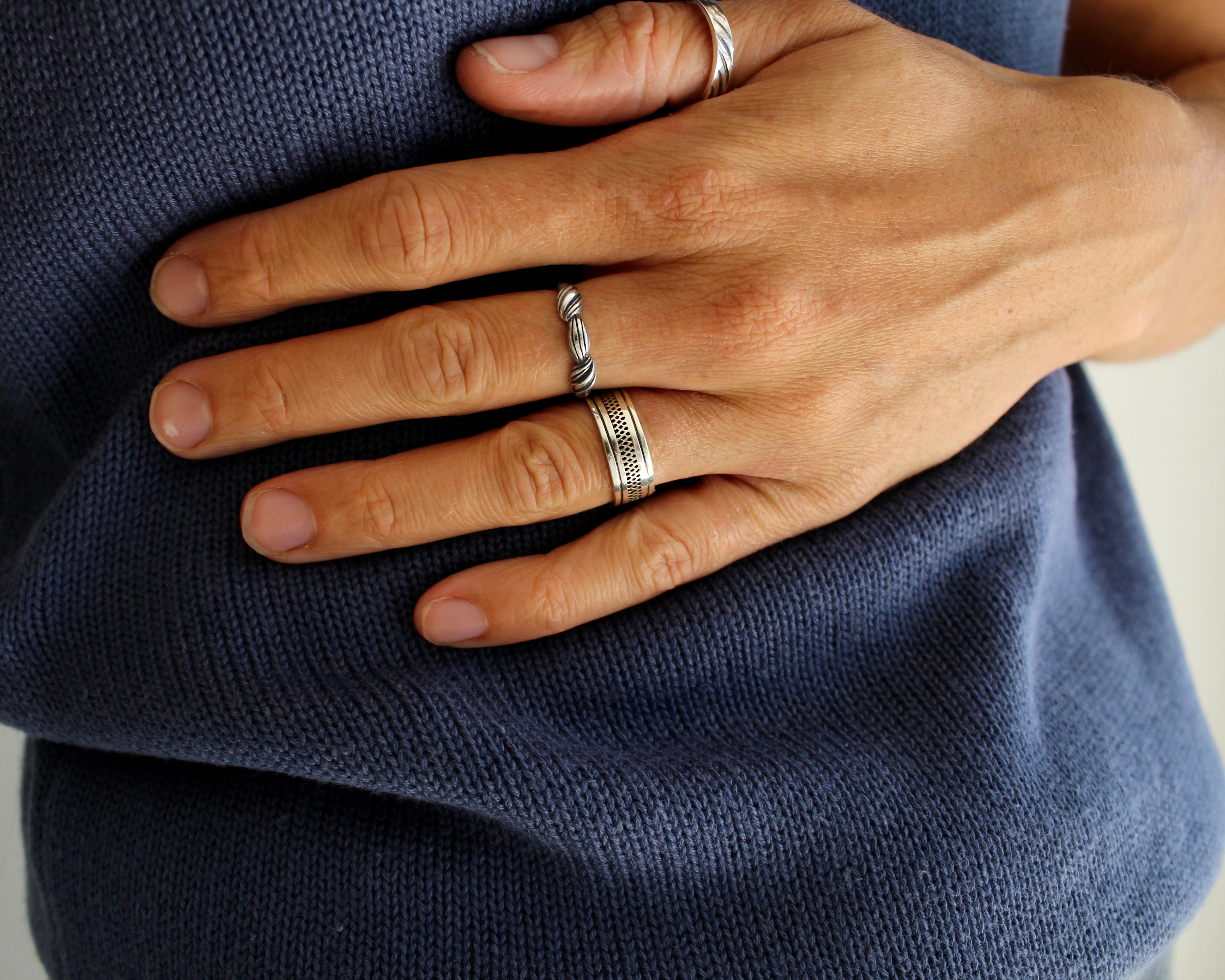 PALLA, bague argent sterling.