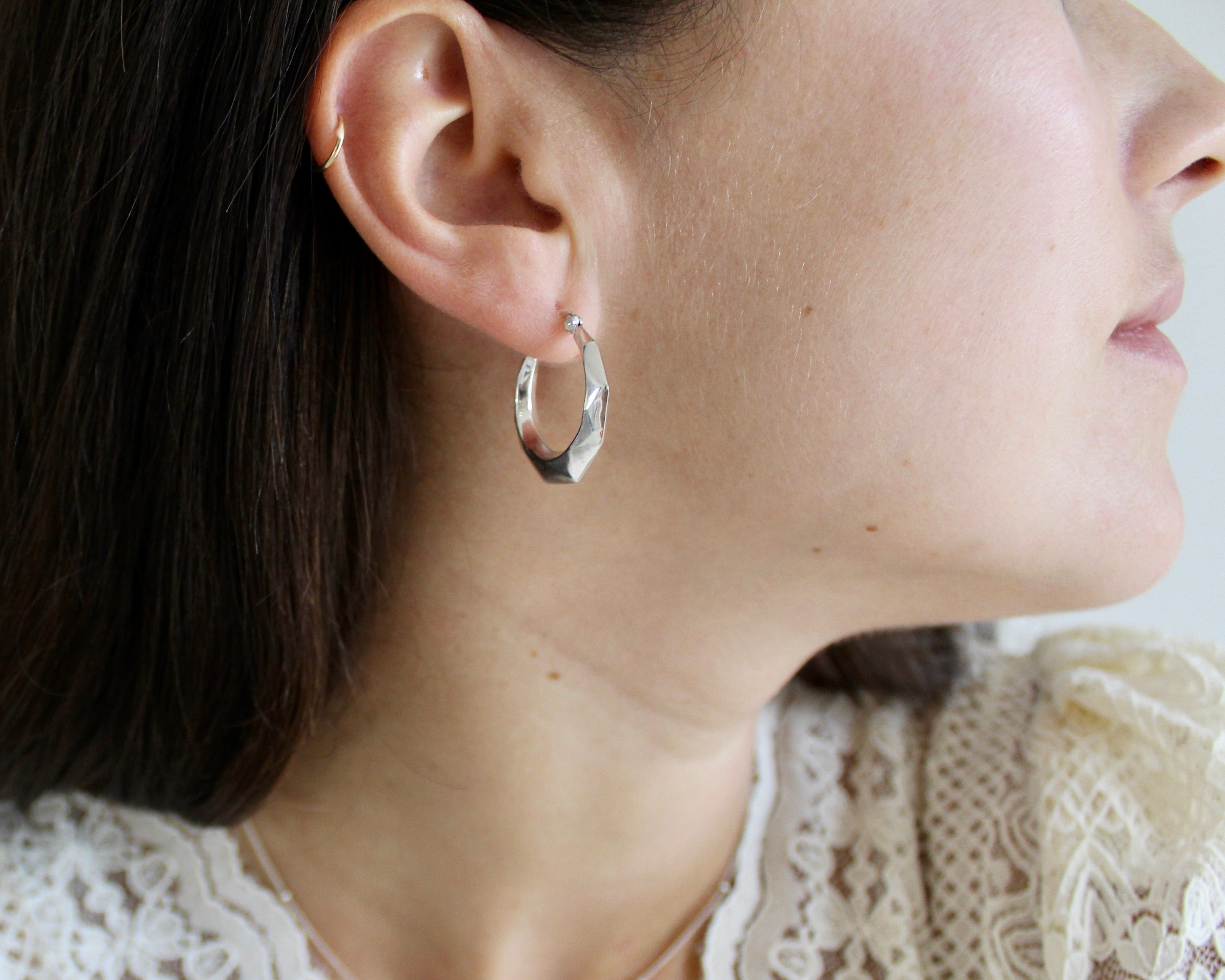 ÉCLIPSE, anneaux argent sterling.