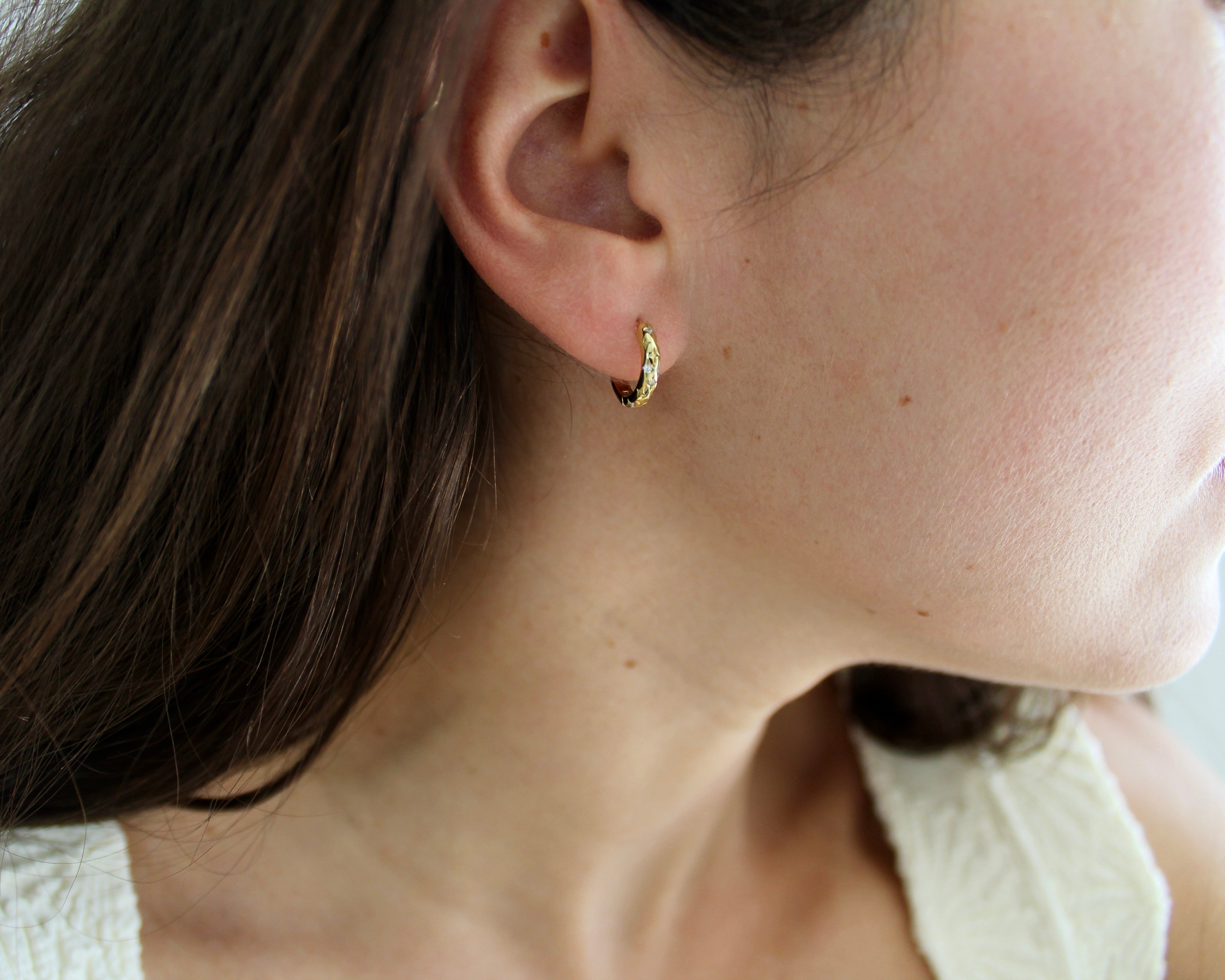 THÉA anneaux, or vermeil.