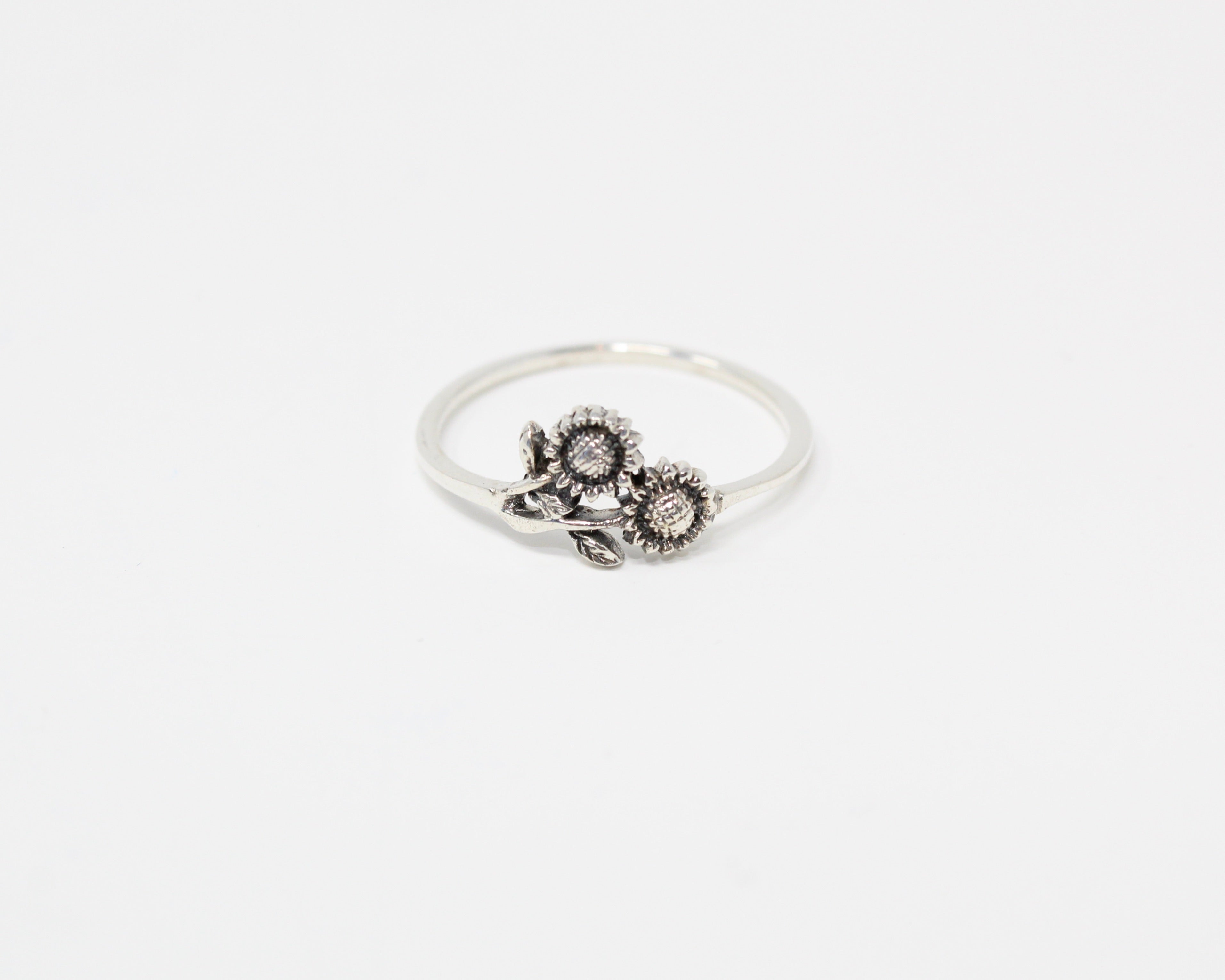 TOURNESOL bague argent sterling.