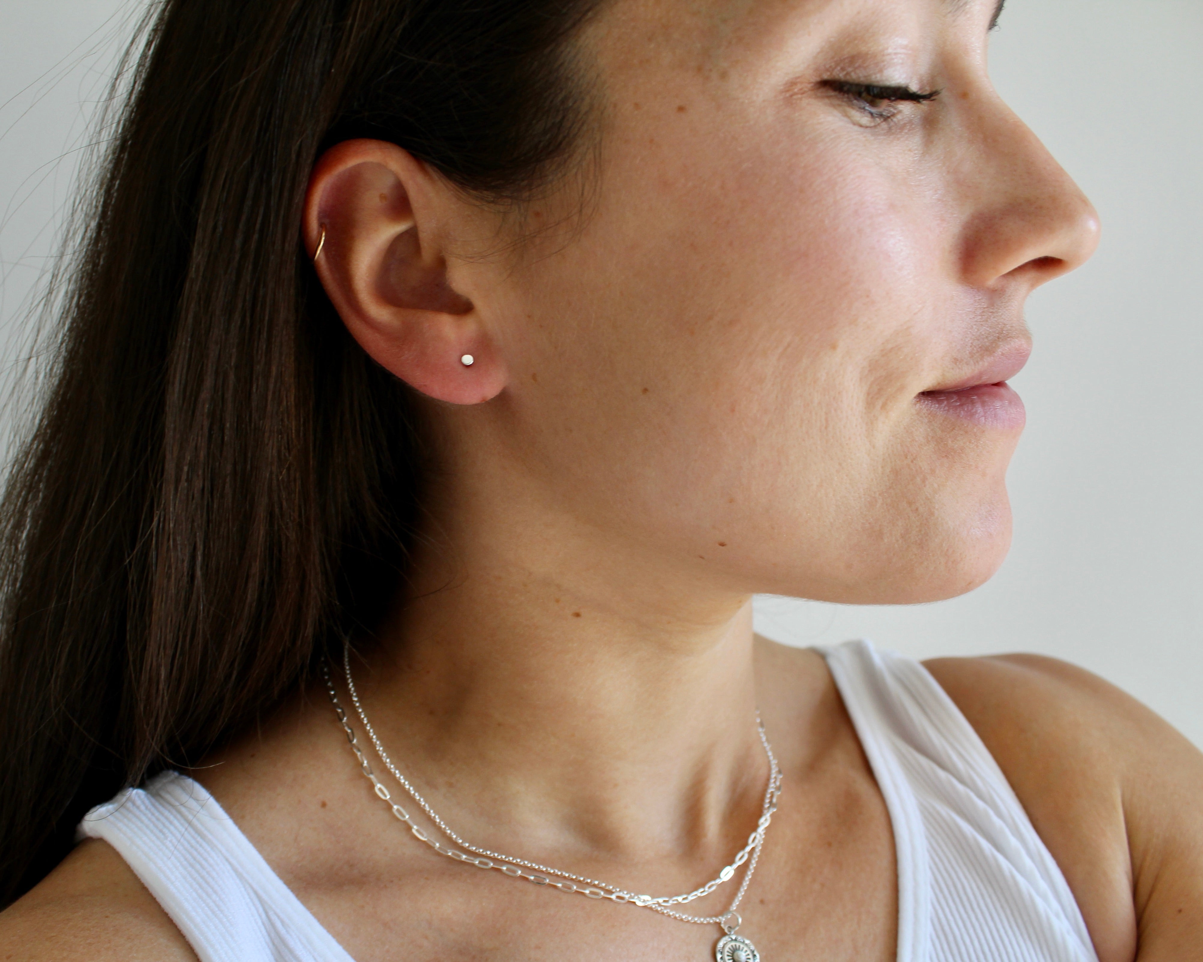 EDEN, boucle d'oreille argent sterling.