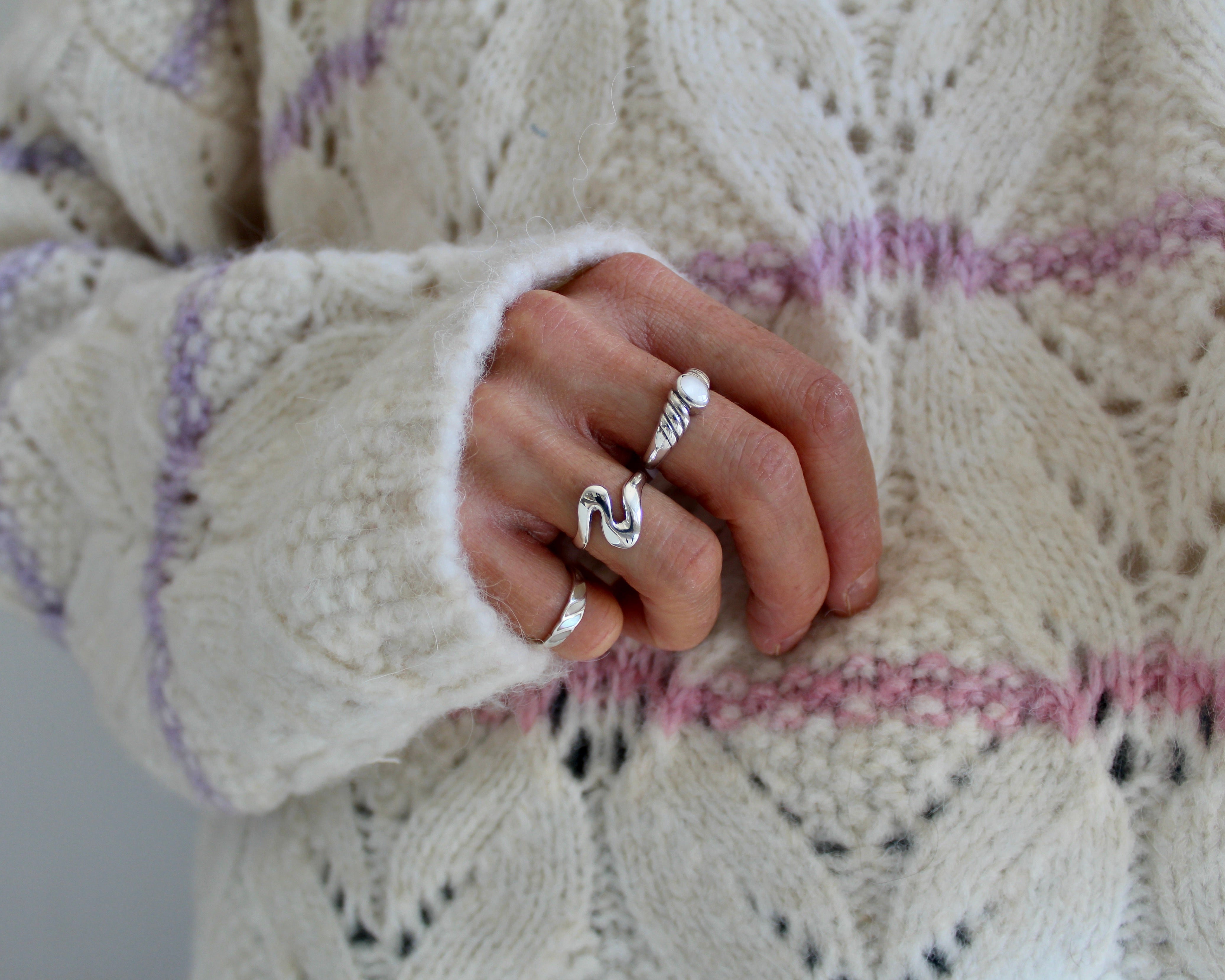 Sverd, bague argent sterling.