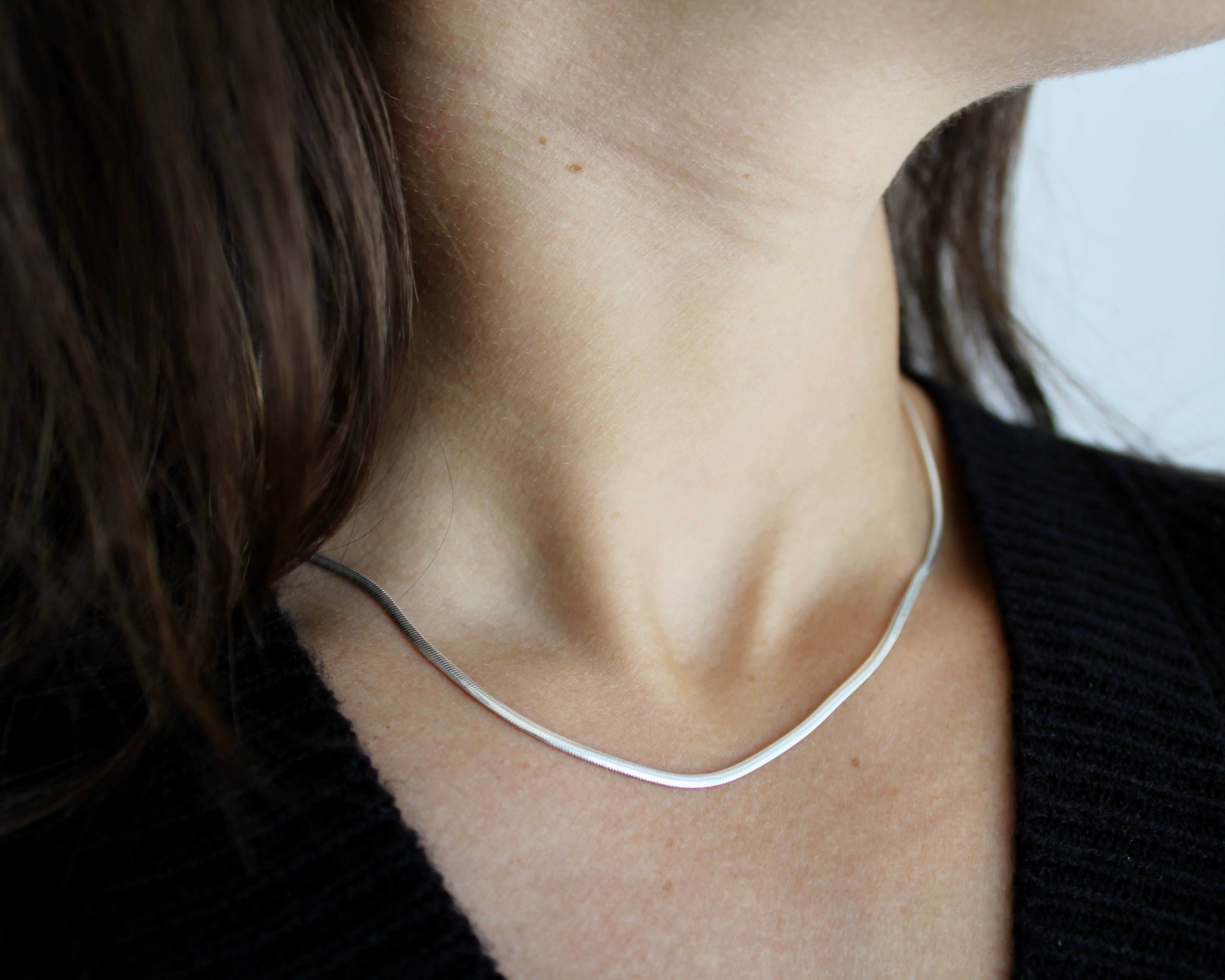 Billie, chaine en argent sterling.