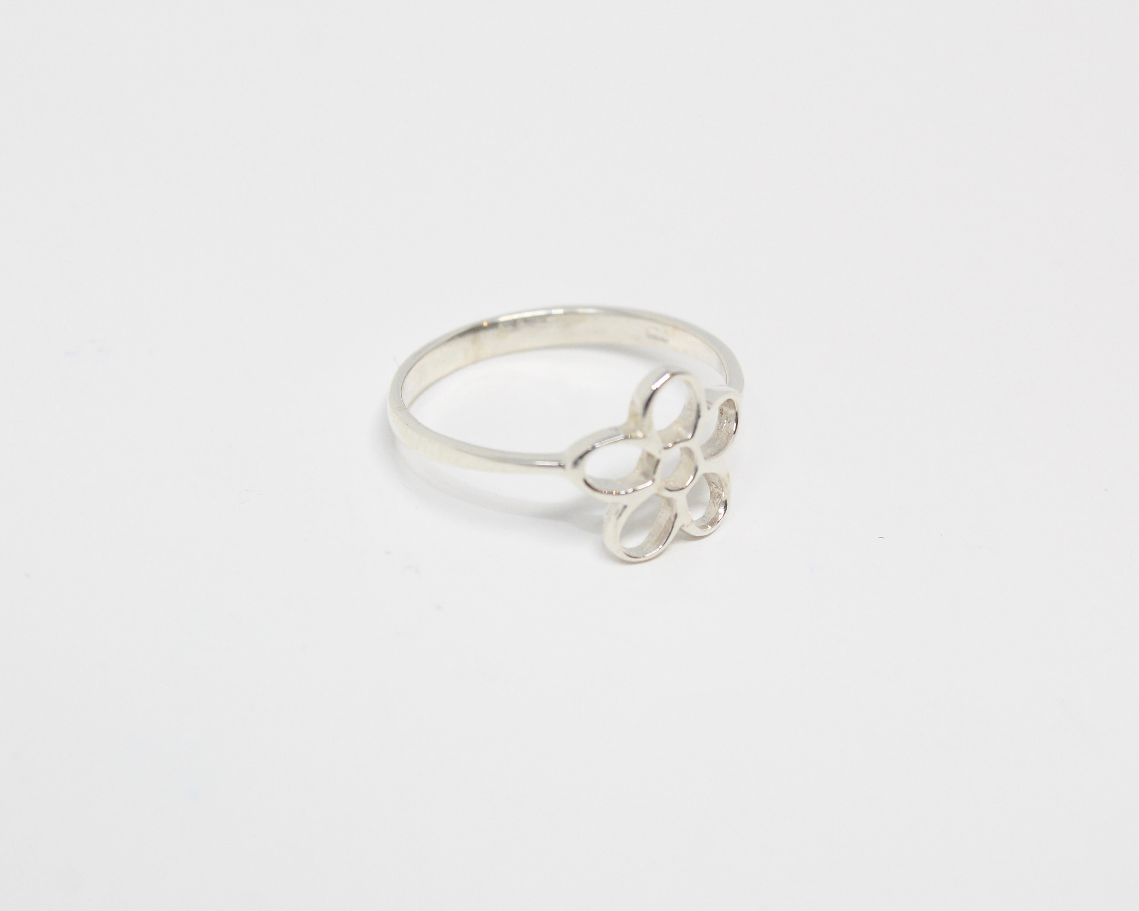 FLEURI, bague argent sterling.