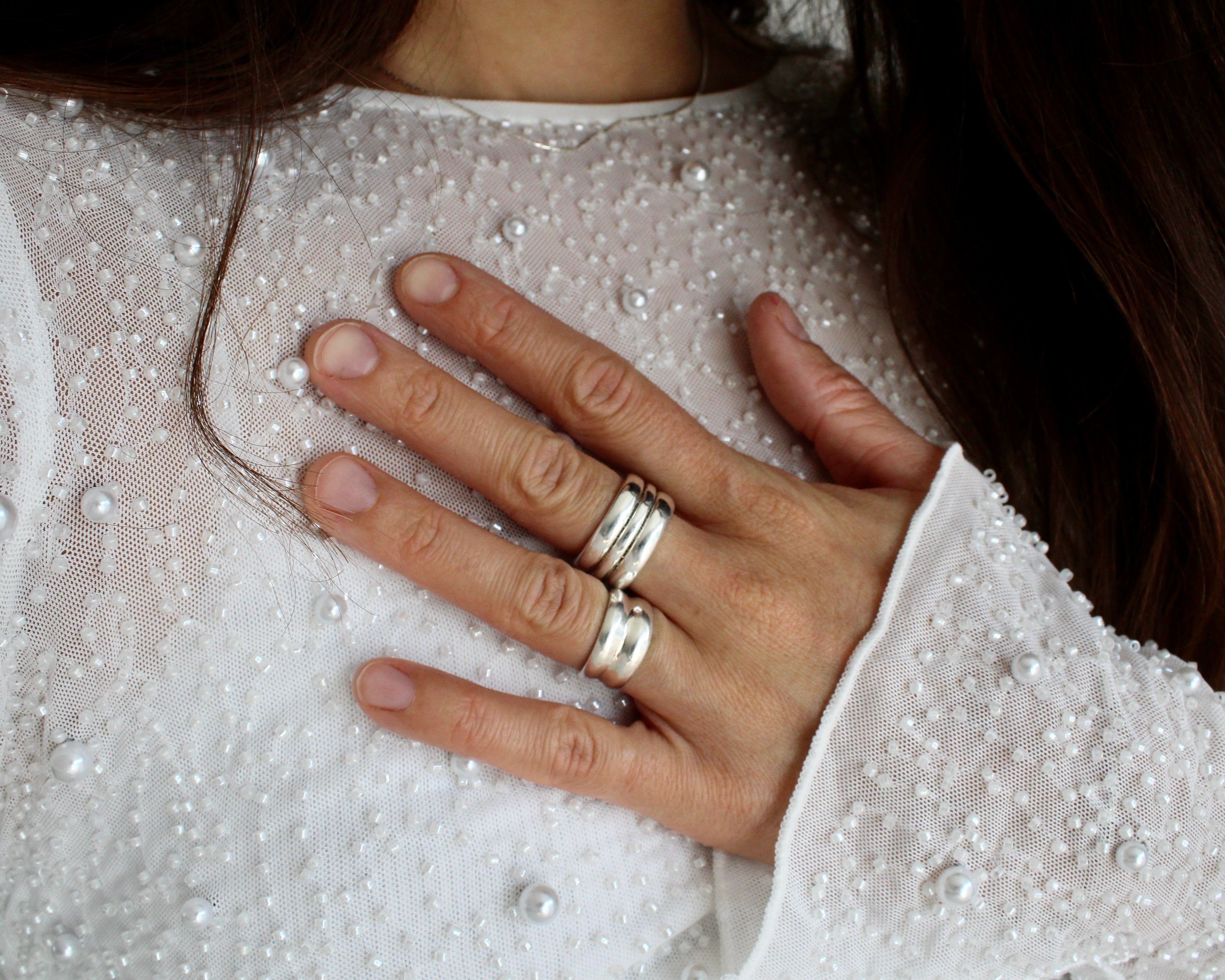 ANNE, bague argent sterling.