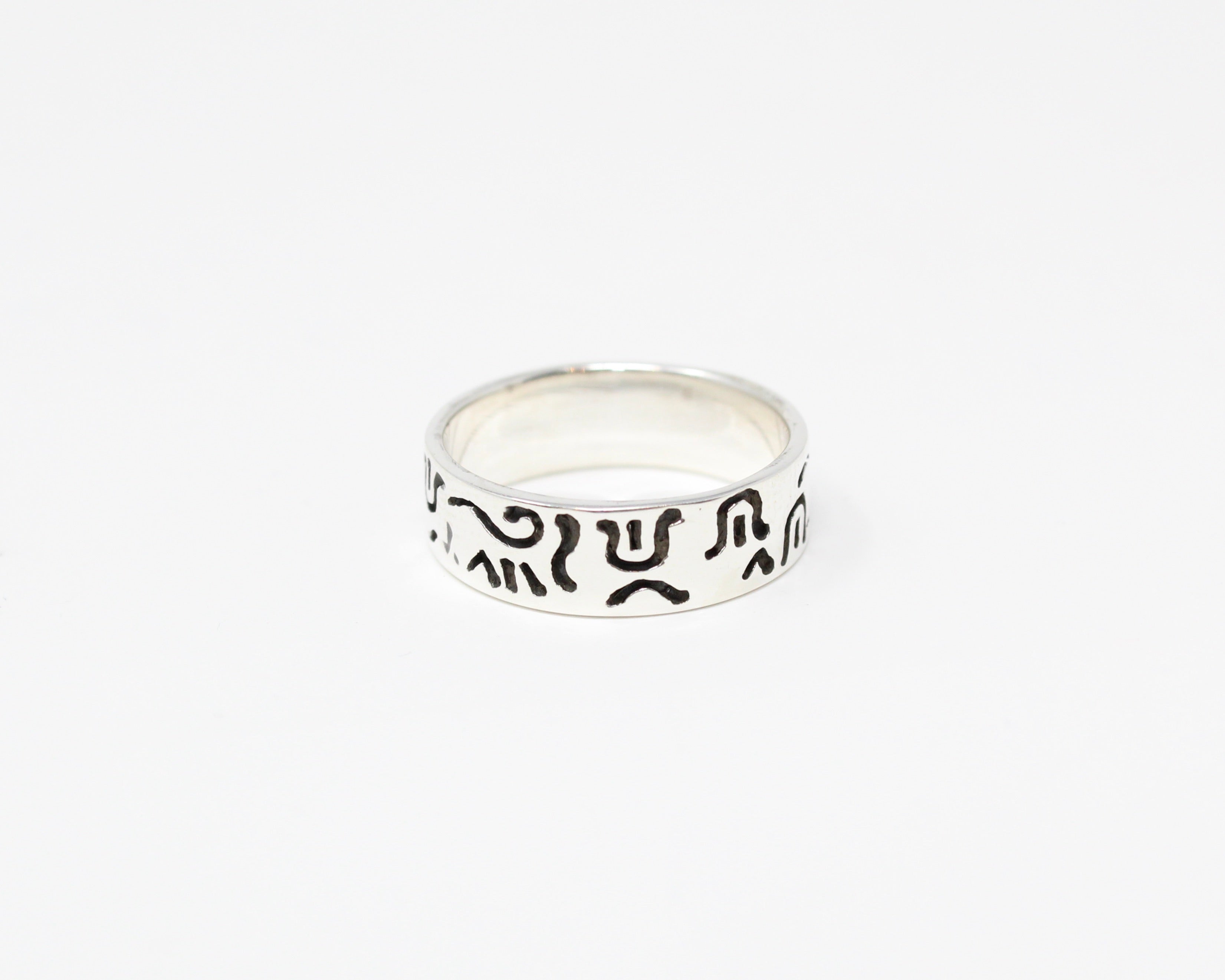 AUGUST, bague argent sterling.