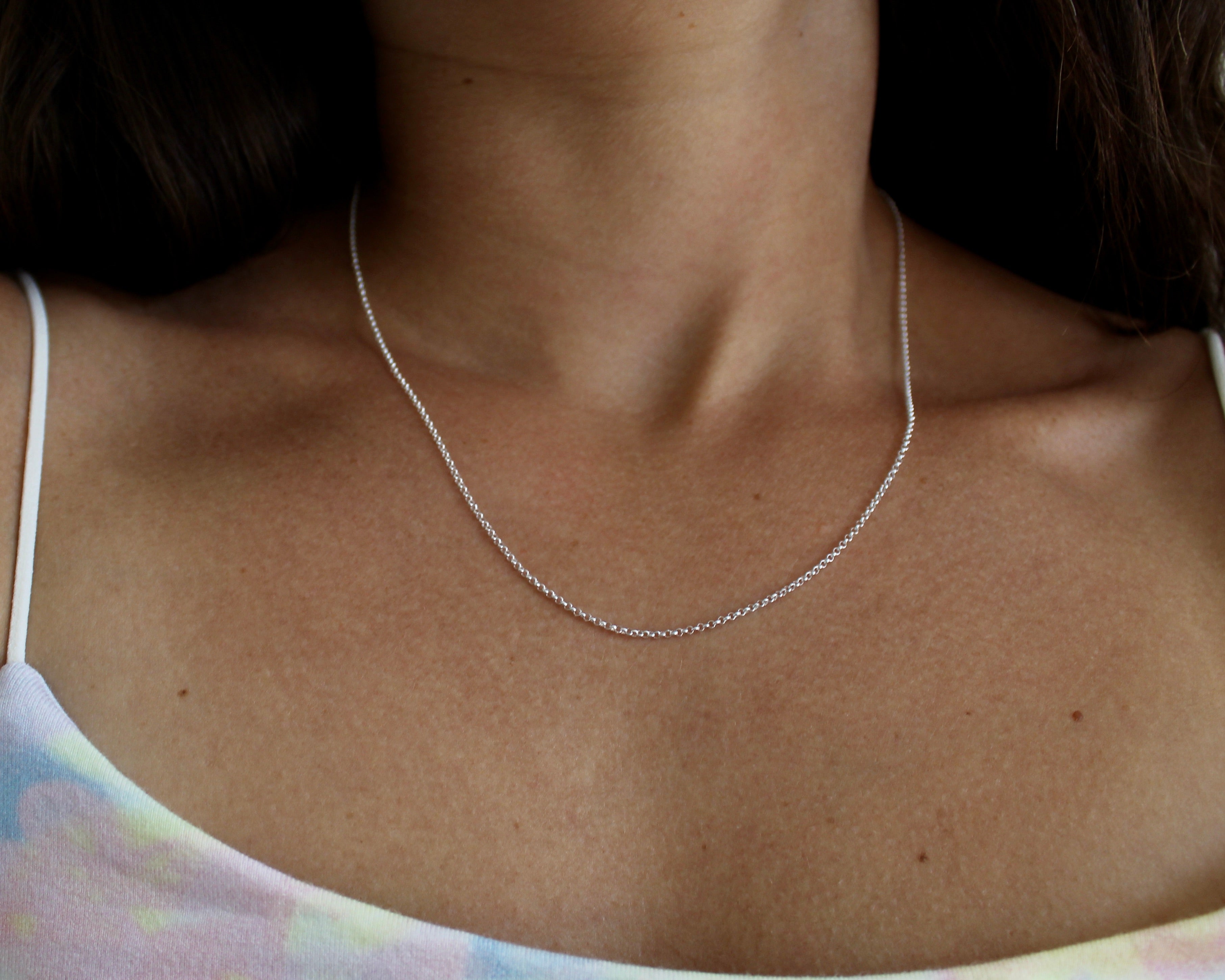 AURORE, chaine en argent sterling.