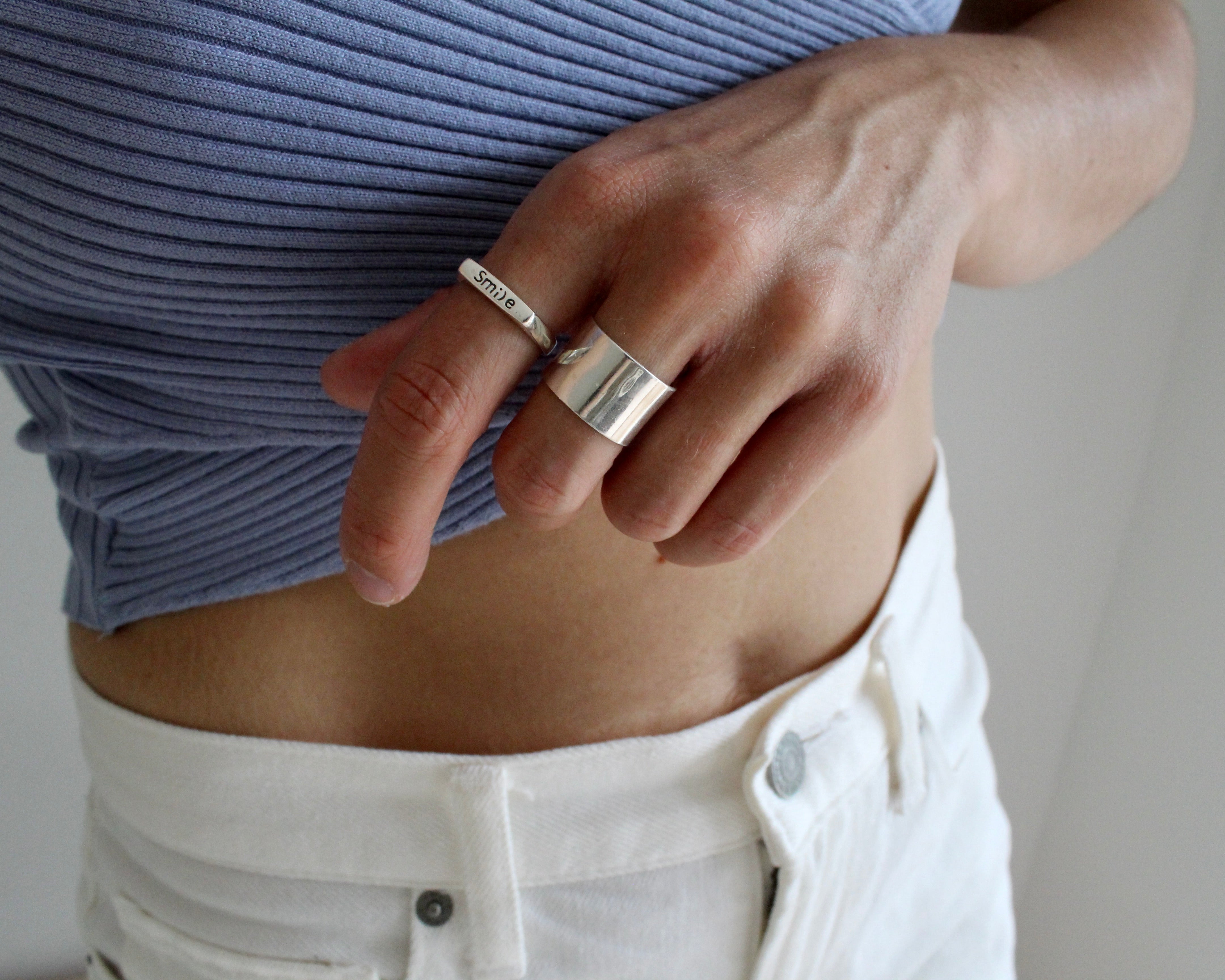 CASS, bague argent sterling.