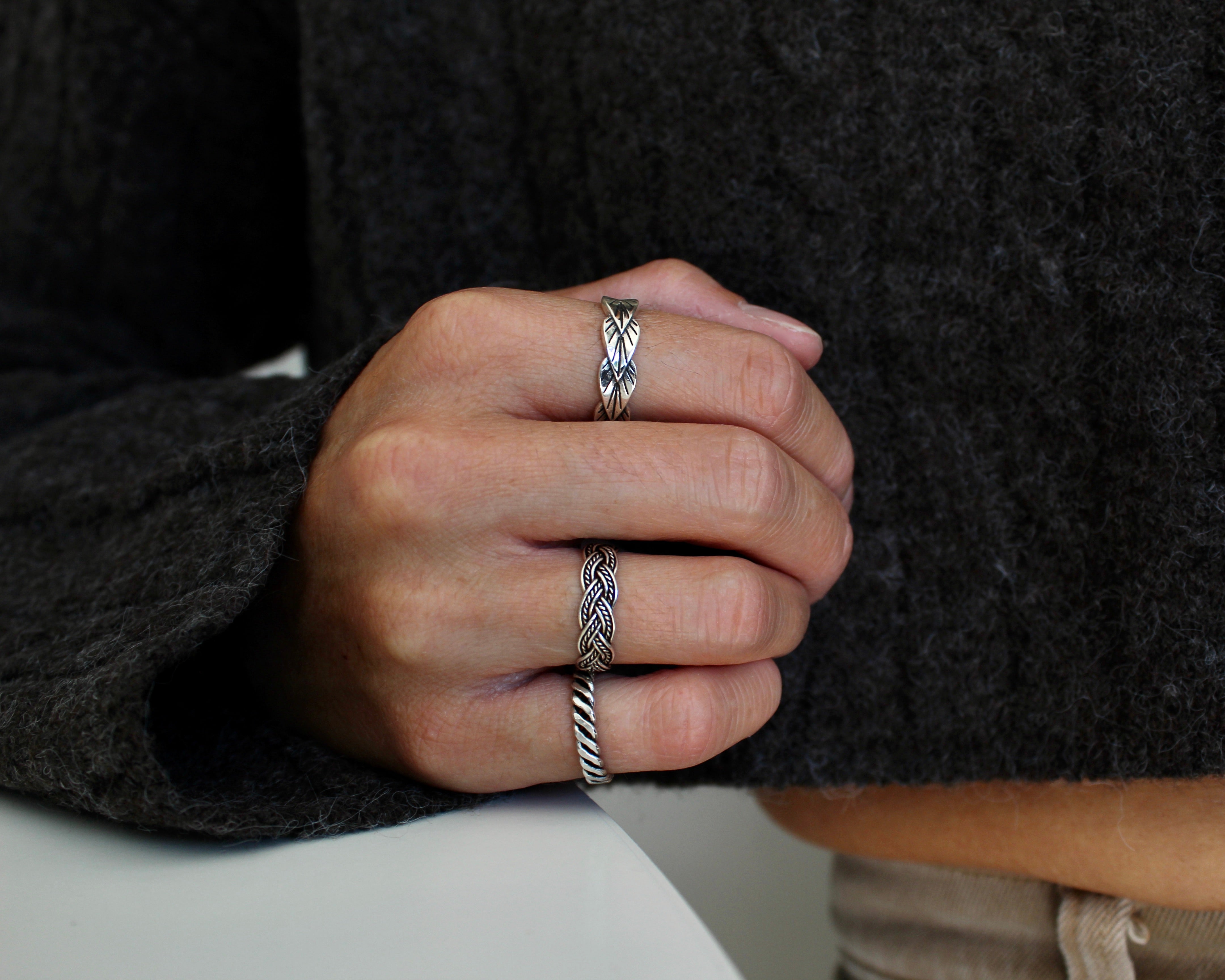 TORE, bague argent sterling.