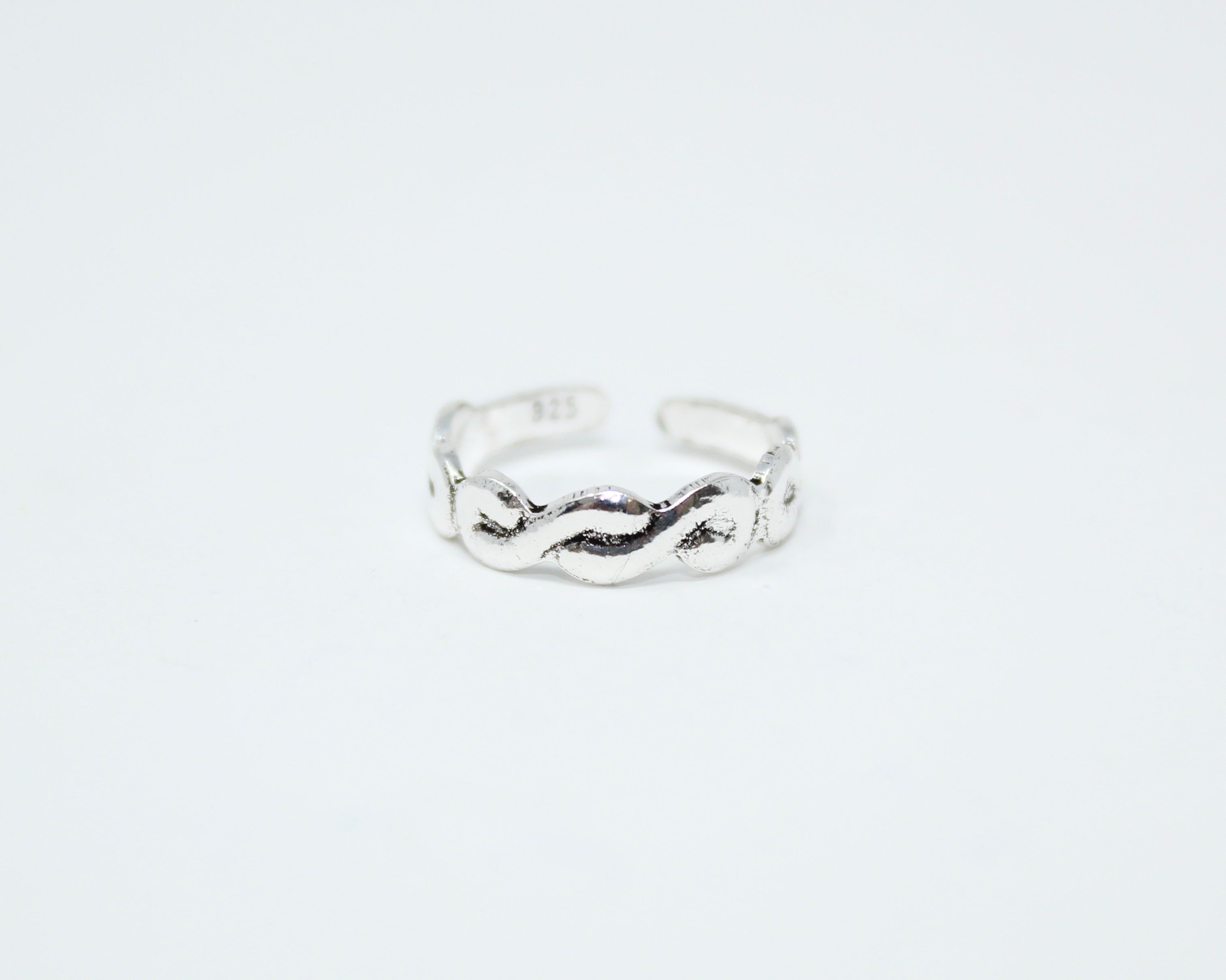 TESS, bague d'orteil argent sterling.