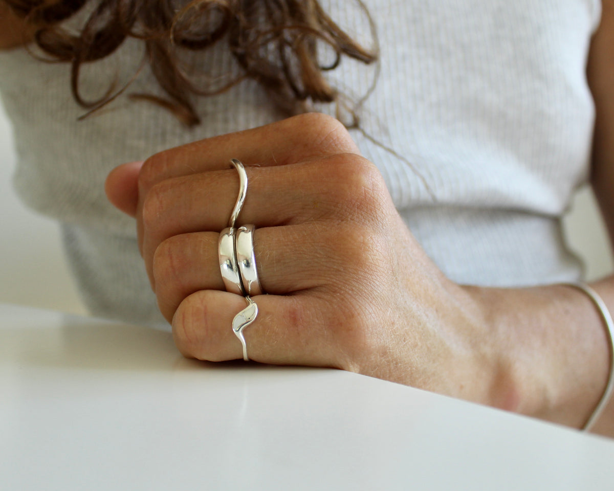 KIM, bague argent sterling.