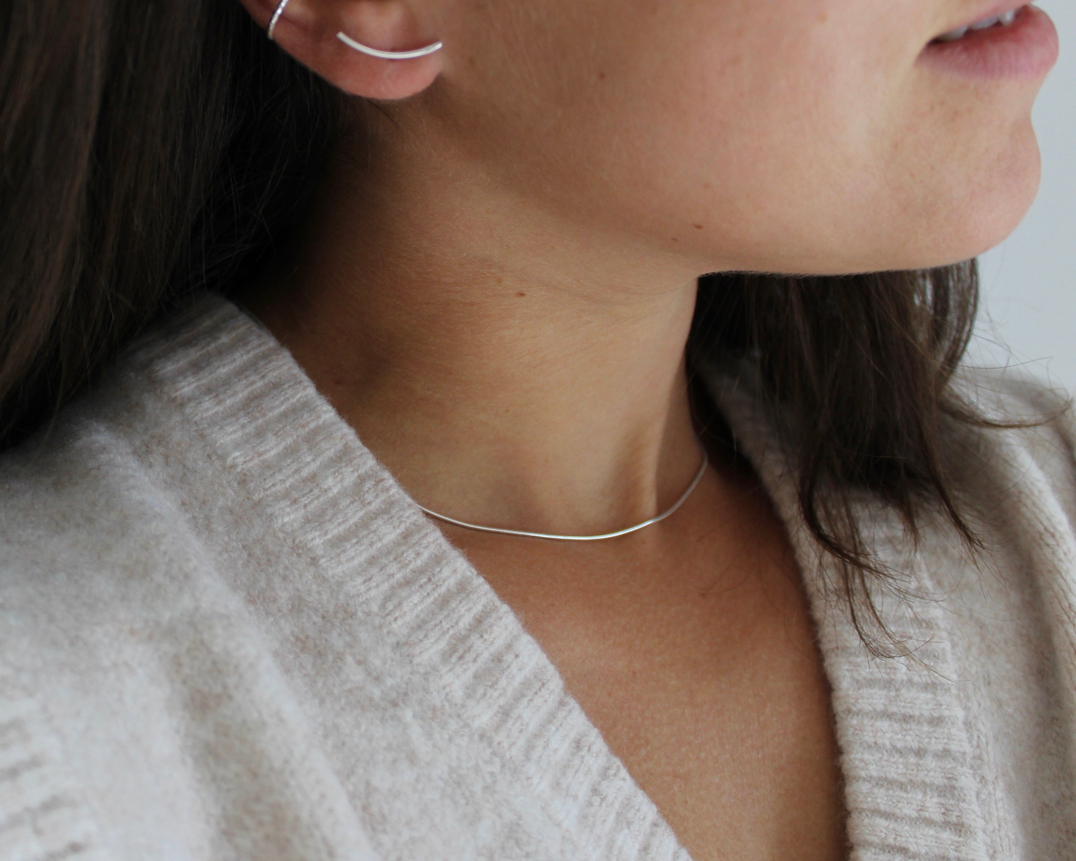 LIVIA, chaine en argent sterling.