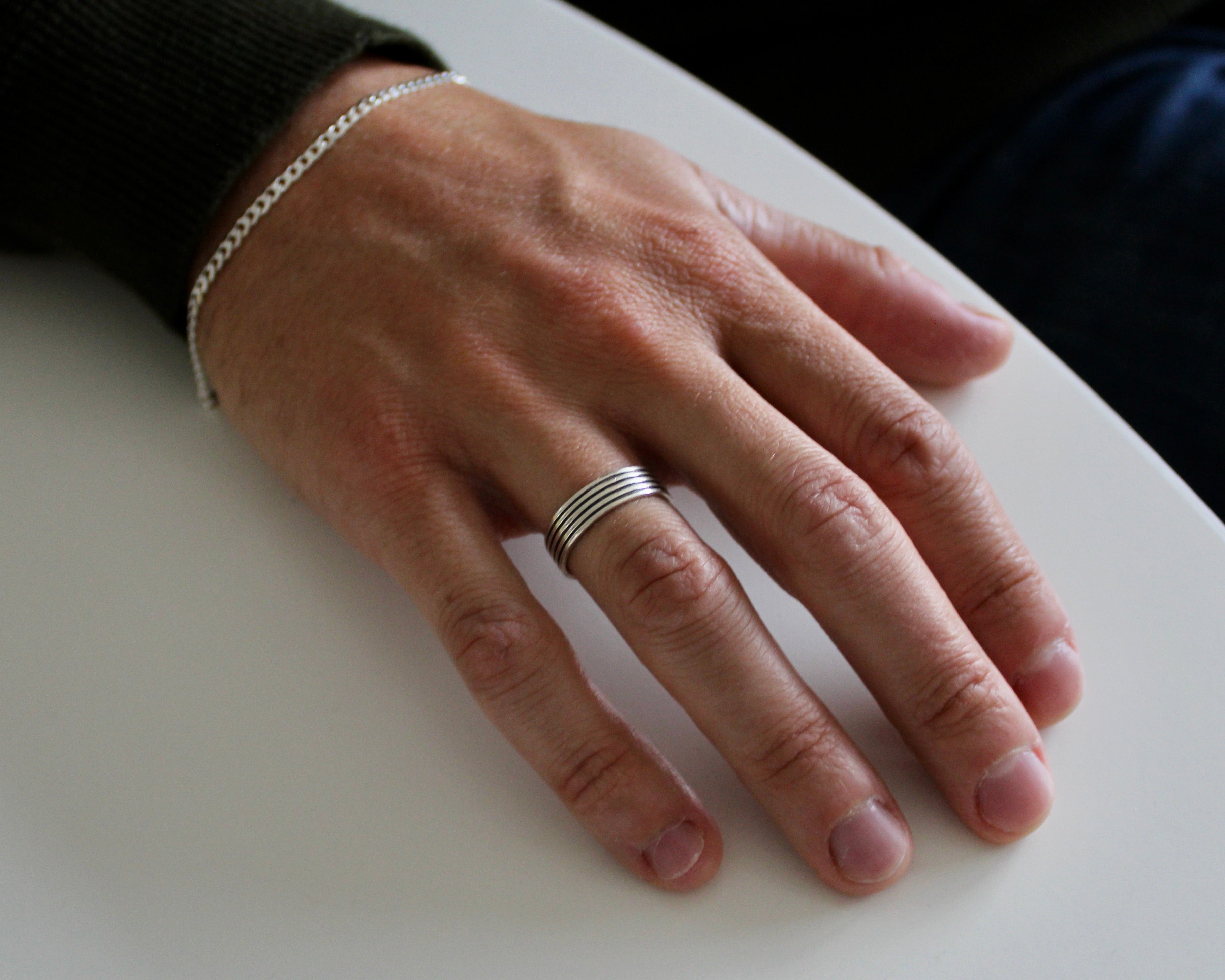 MOMO, bague argent sterling.