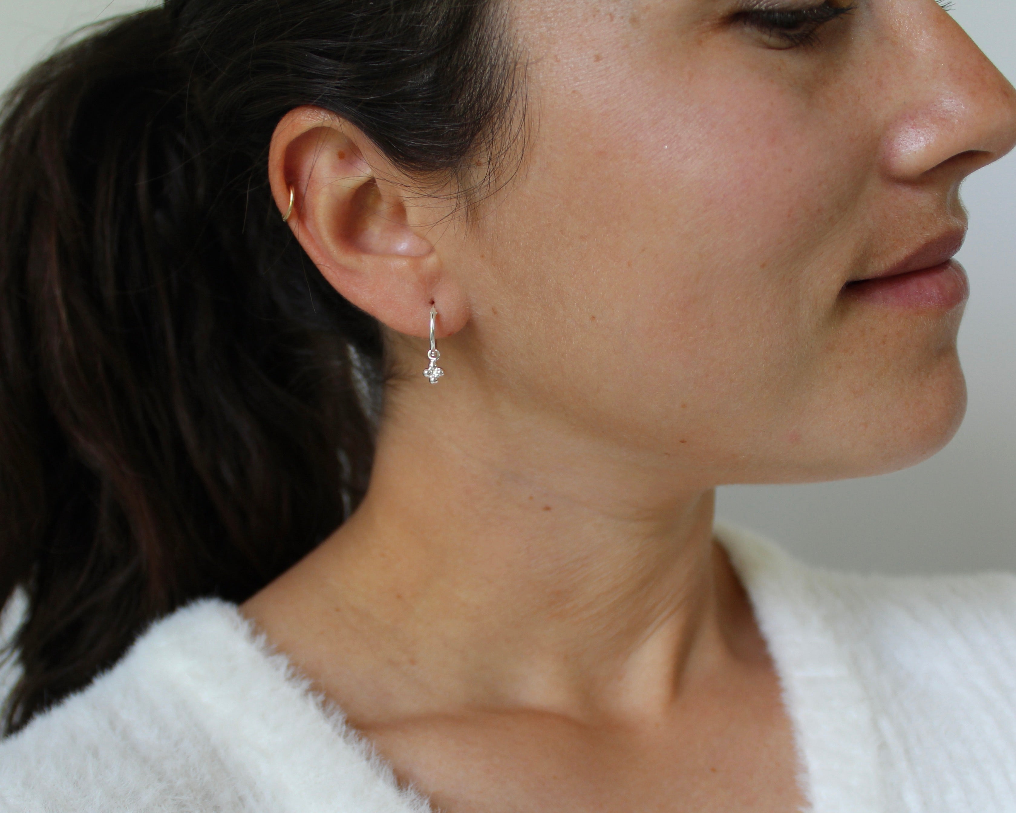 BRUME, anneaux argent sterling.