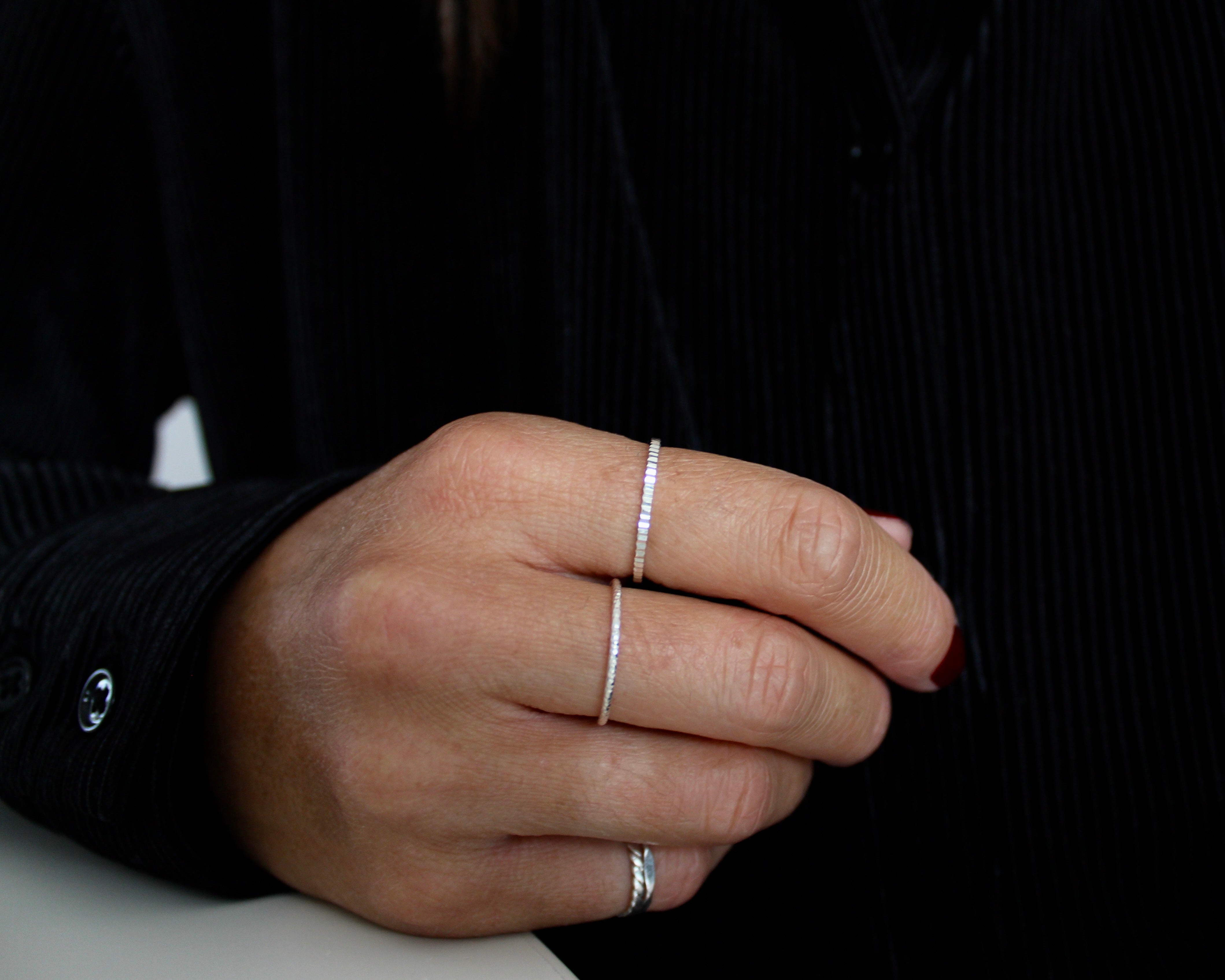 EXTASE, bague argent sterling.