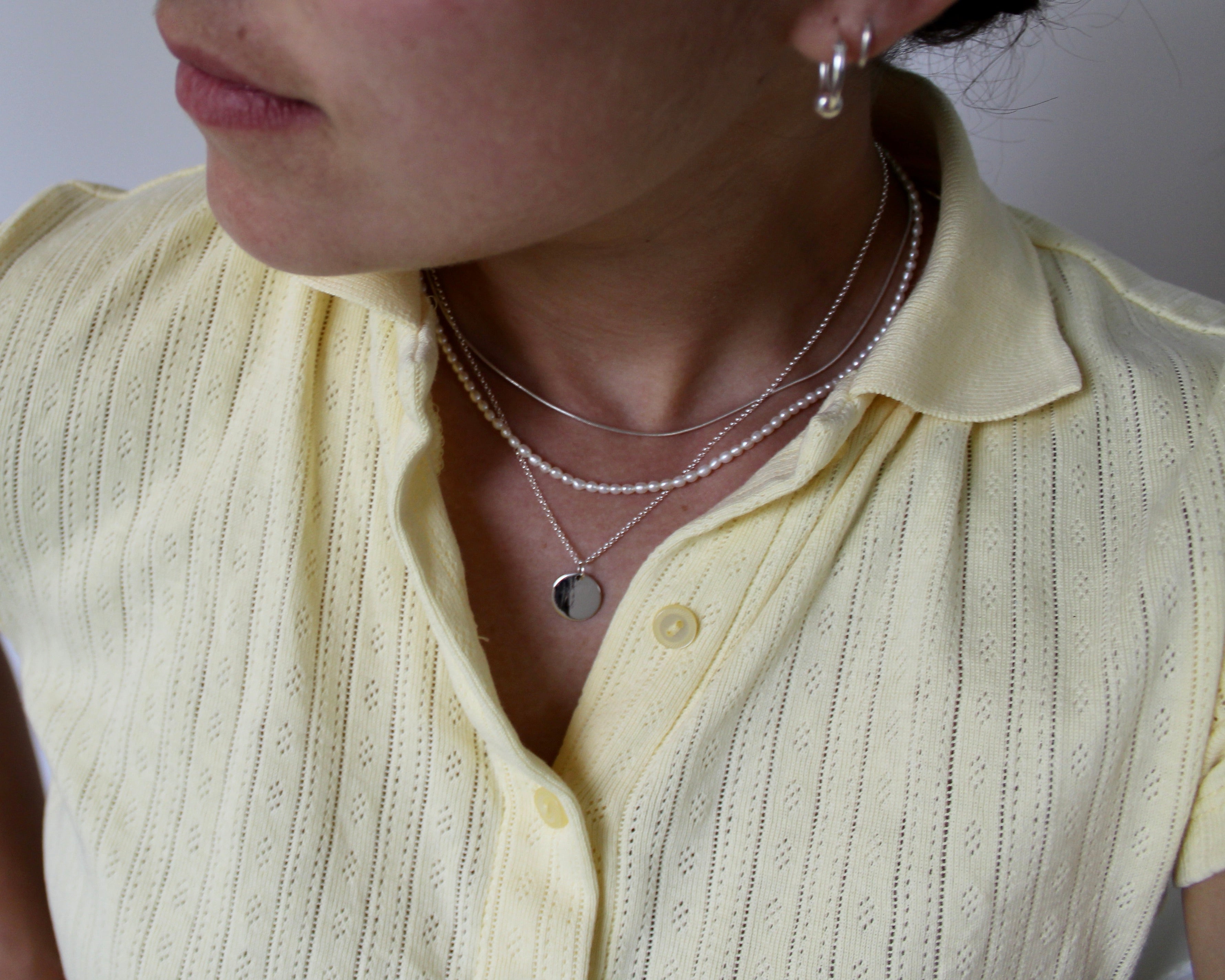 MAXIE, collier argent sterling.
