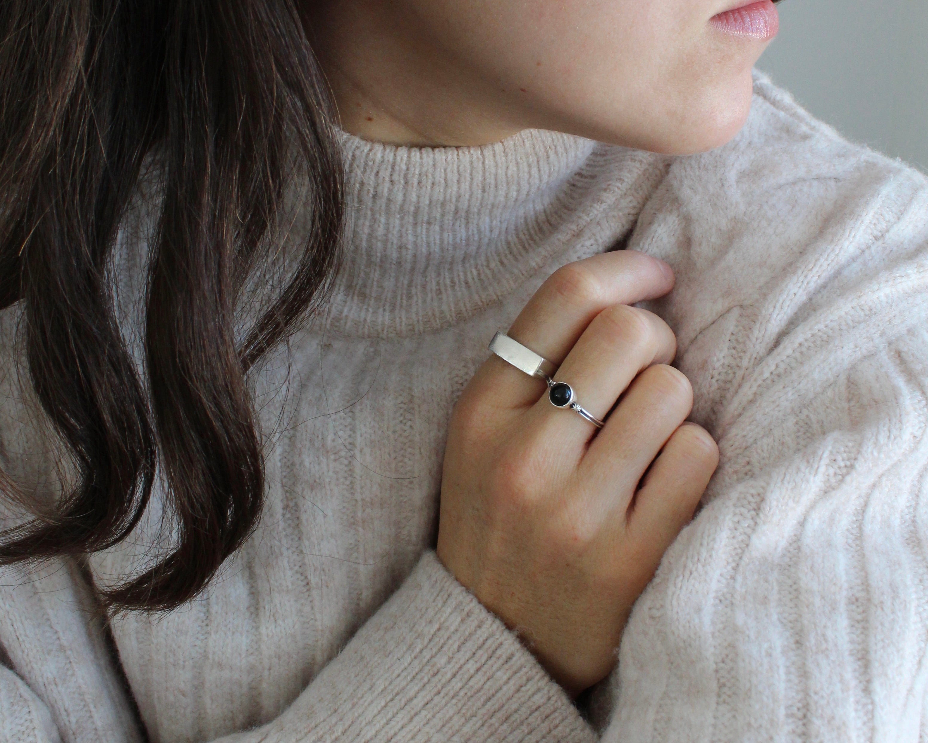 MAGGY, bague argent sterling.
