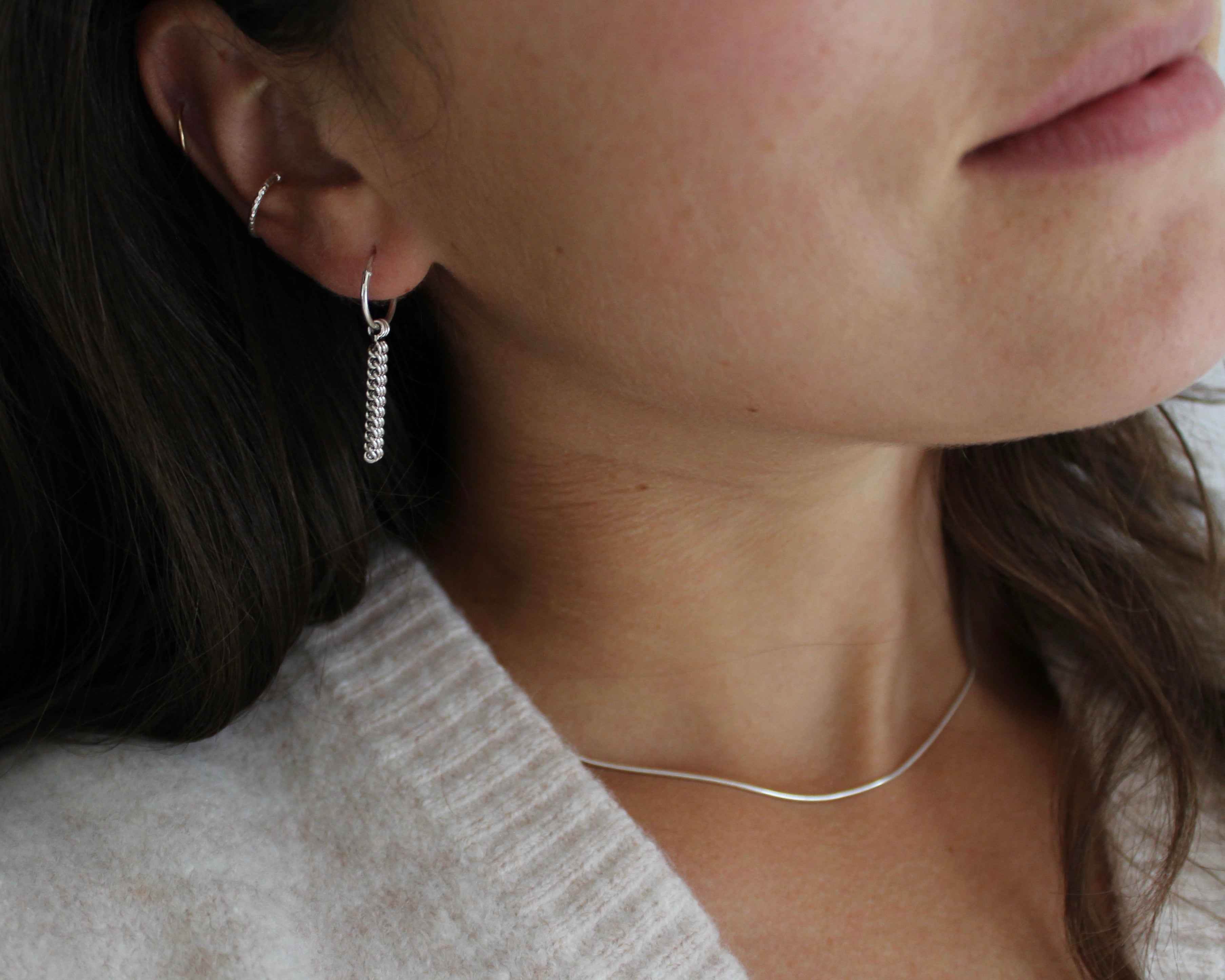 ANAIS, boucle d'oreille argent sterling.