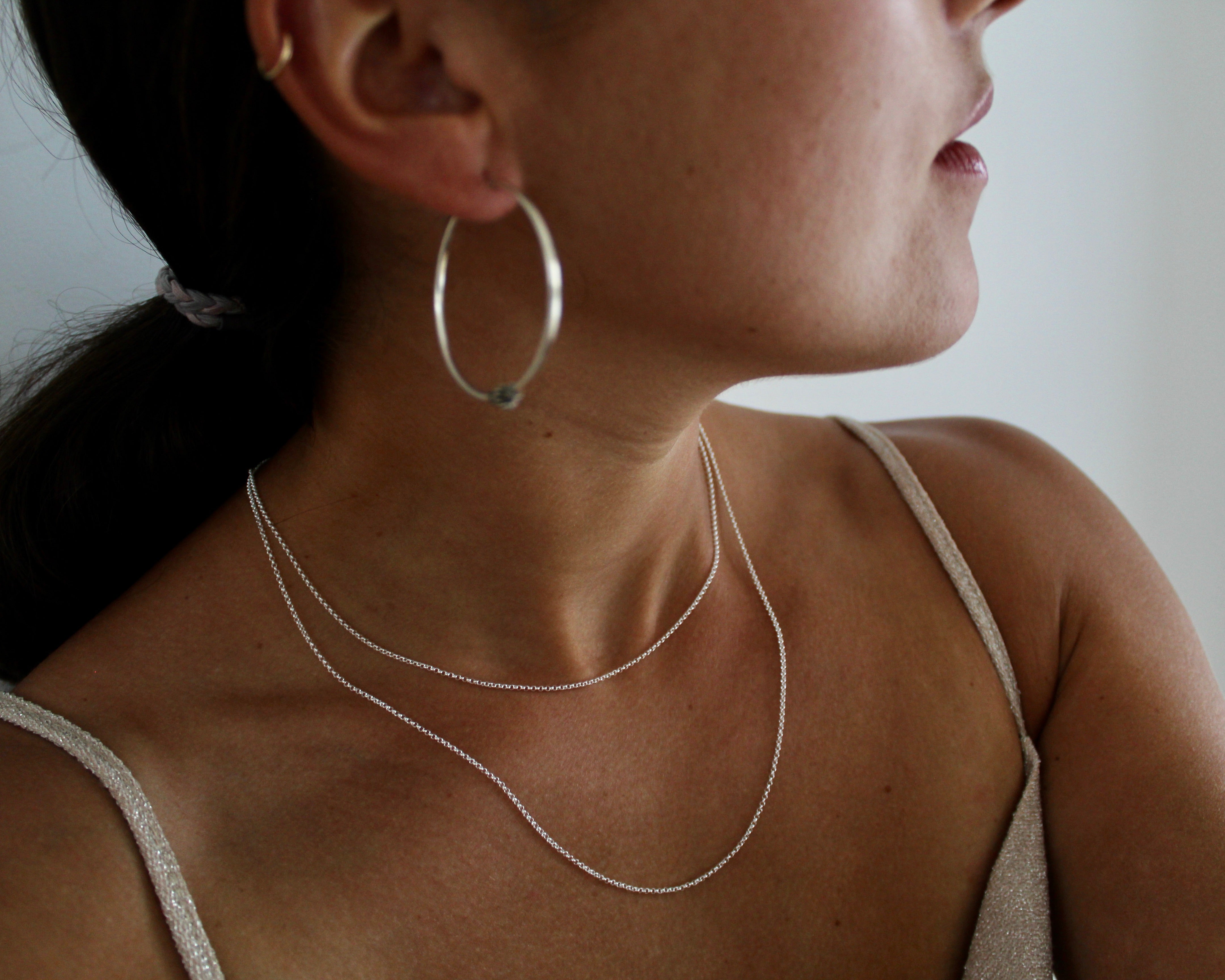 AURORE, chaine argent sterling.