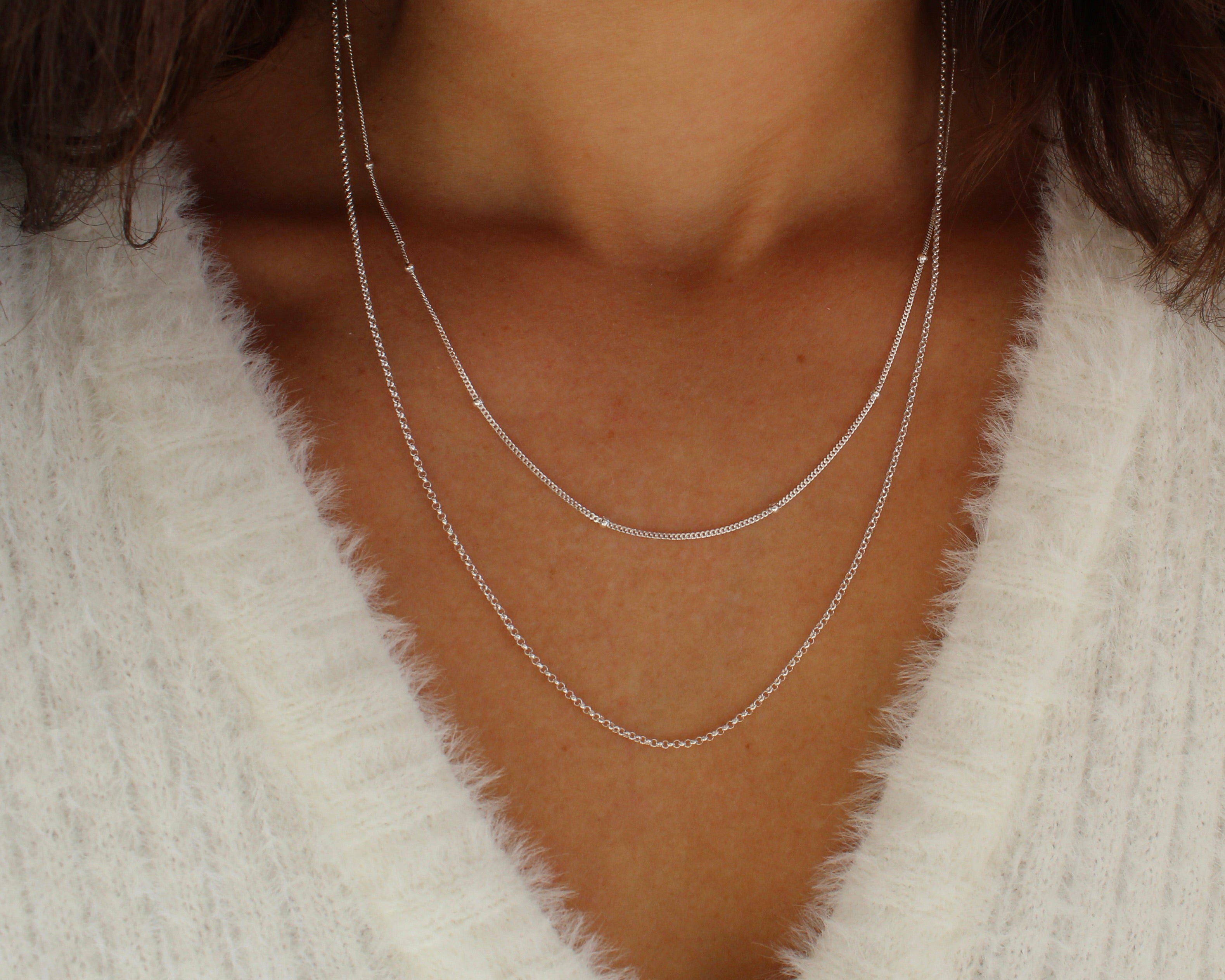 AURORE, chaine en argent sterling.