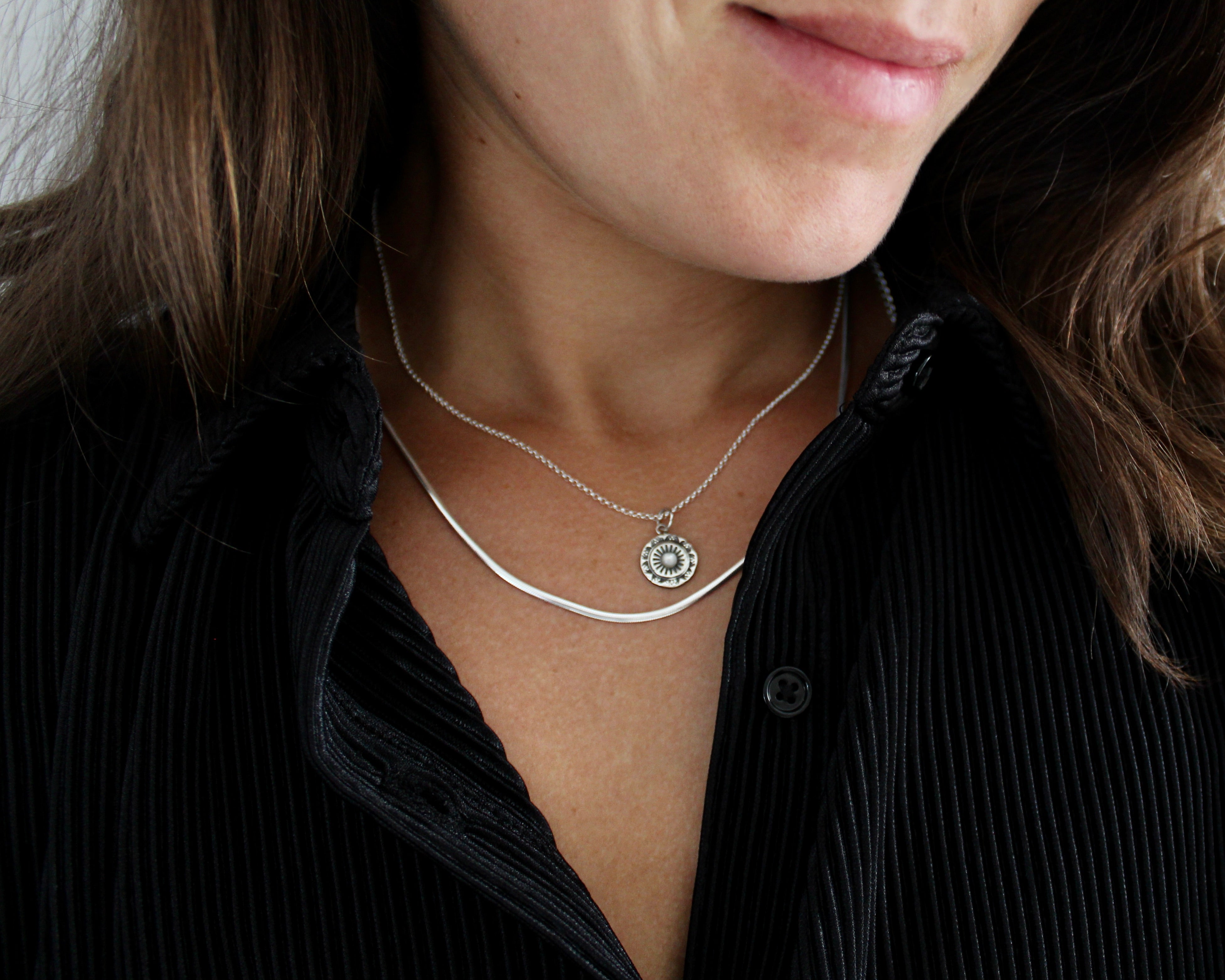 BILLIE, chaine argent sterling.