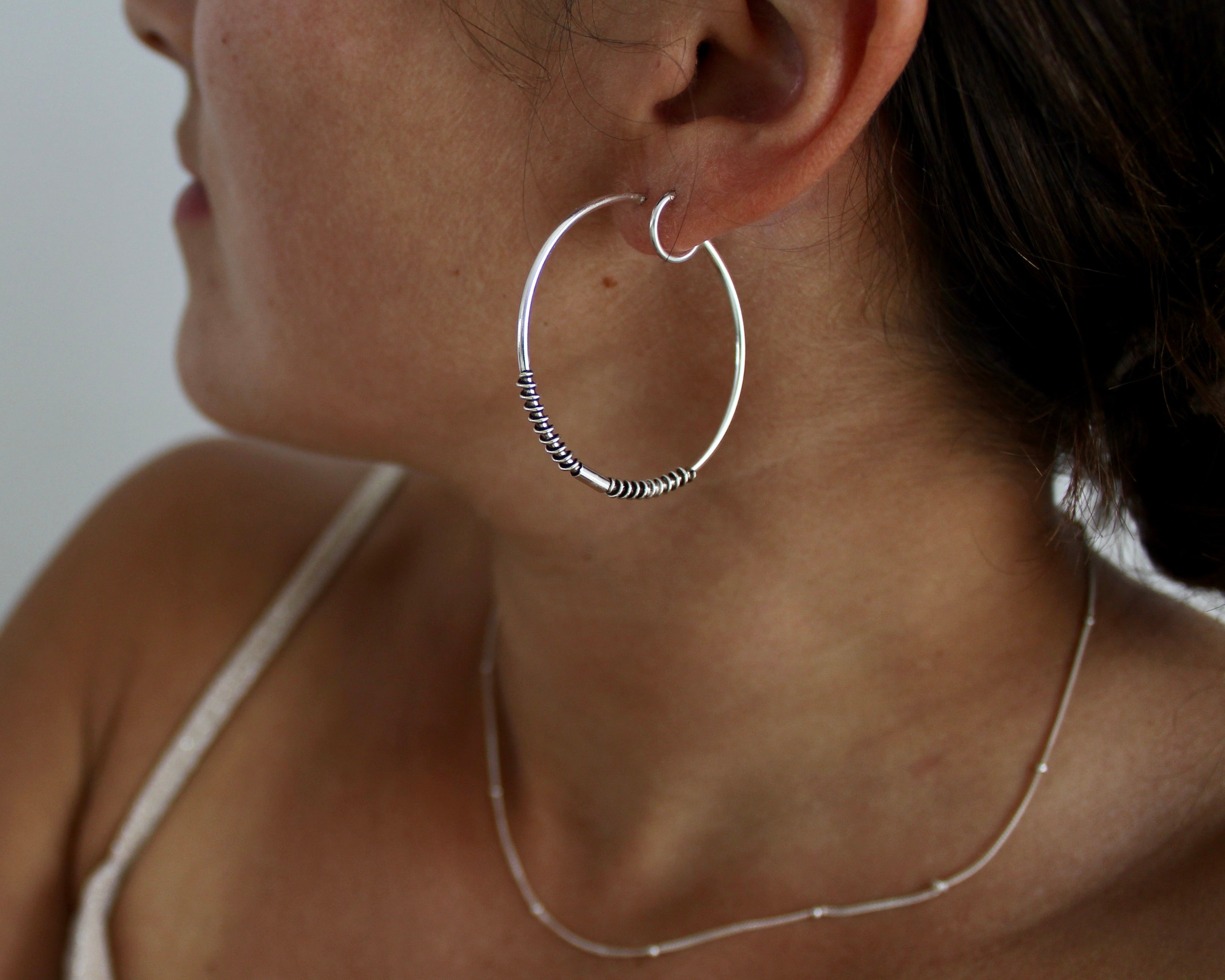 ASTER, anneaux argent sterling.