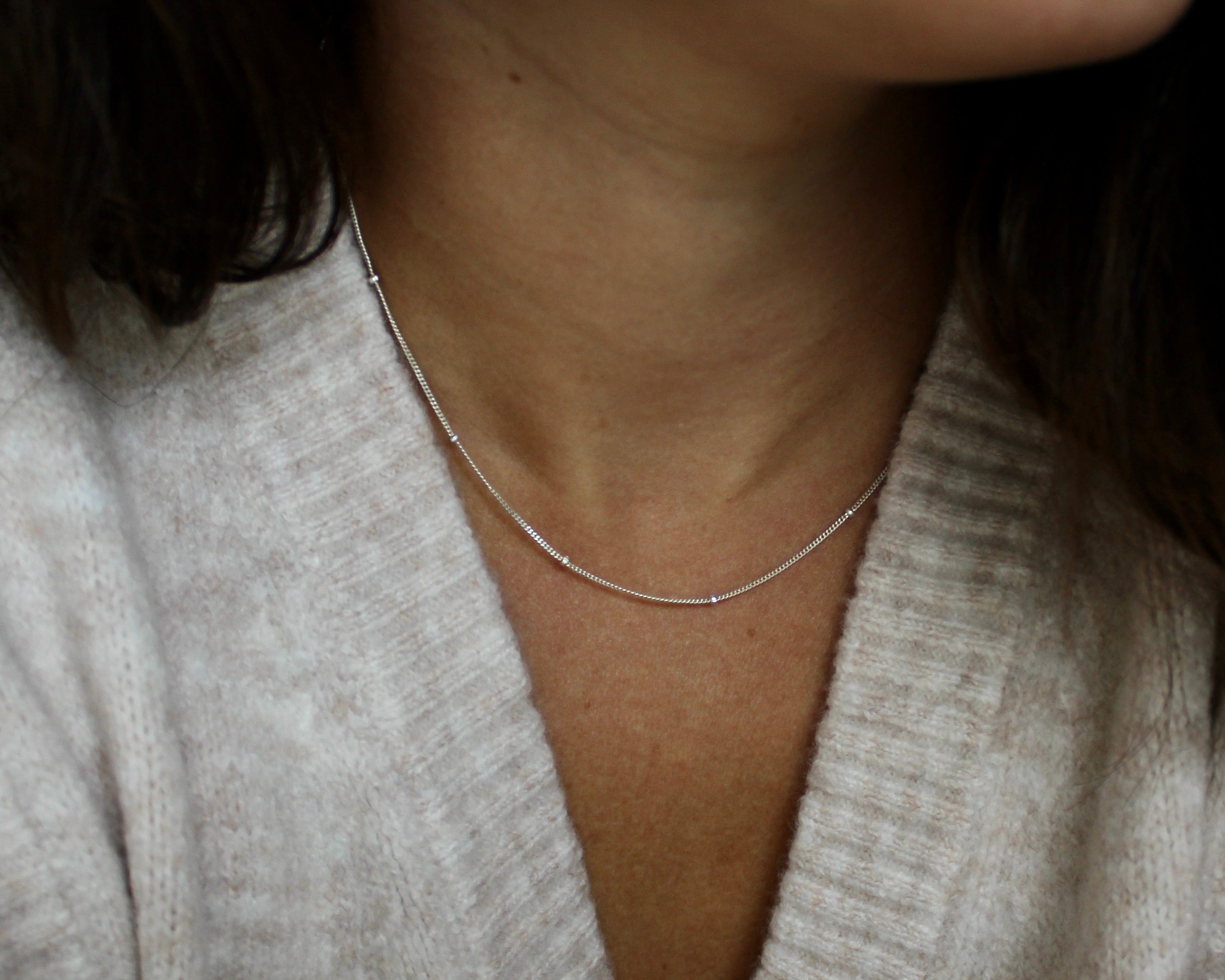 PÉNÉLOPE, chaine en argent sterling.