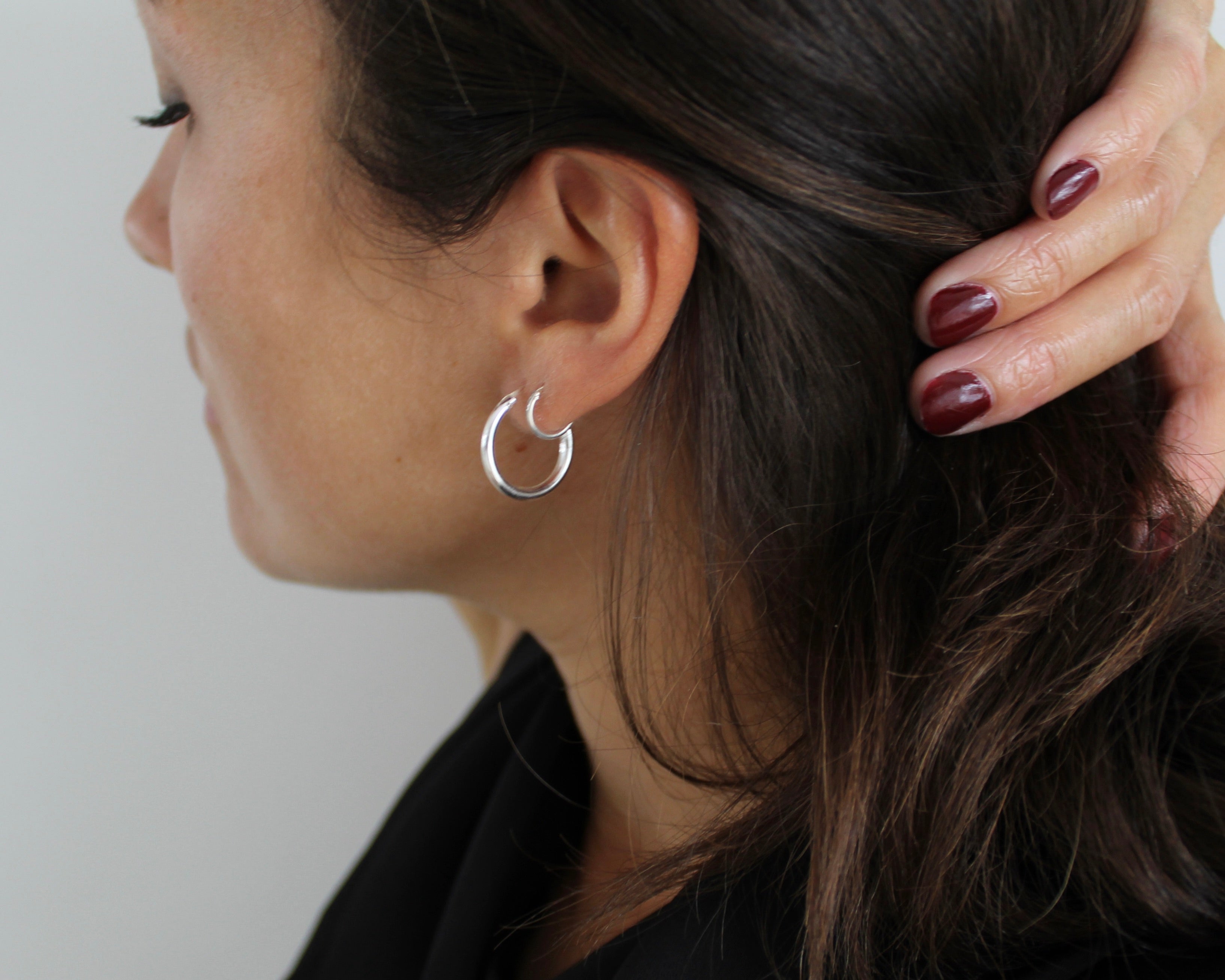 CLOÉ, anneaux argent sterling.