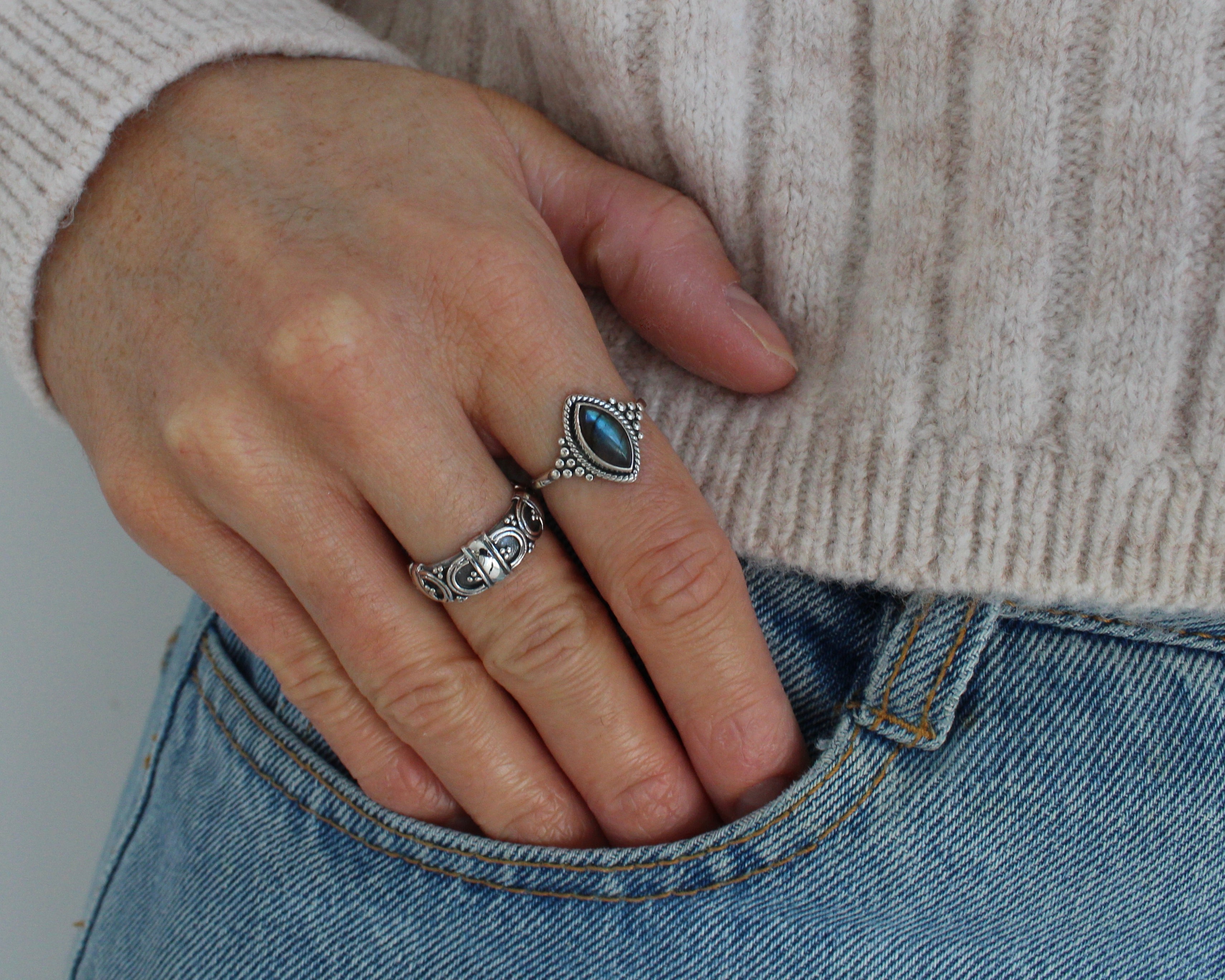 PATAYA, bague argent sterling.