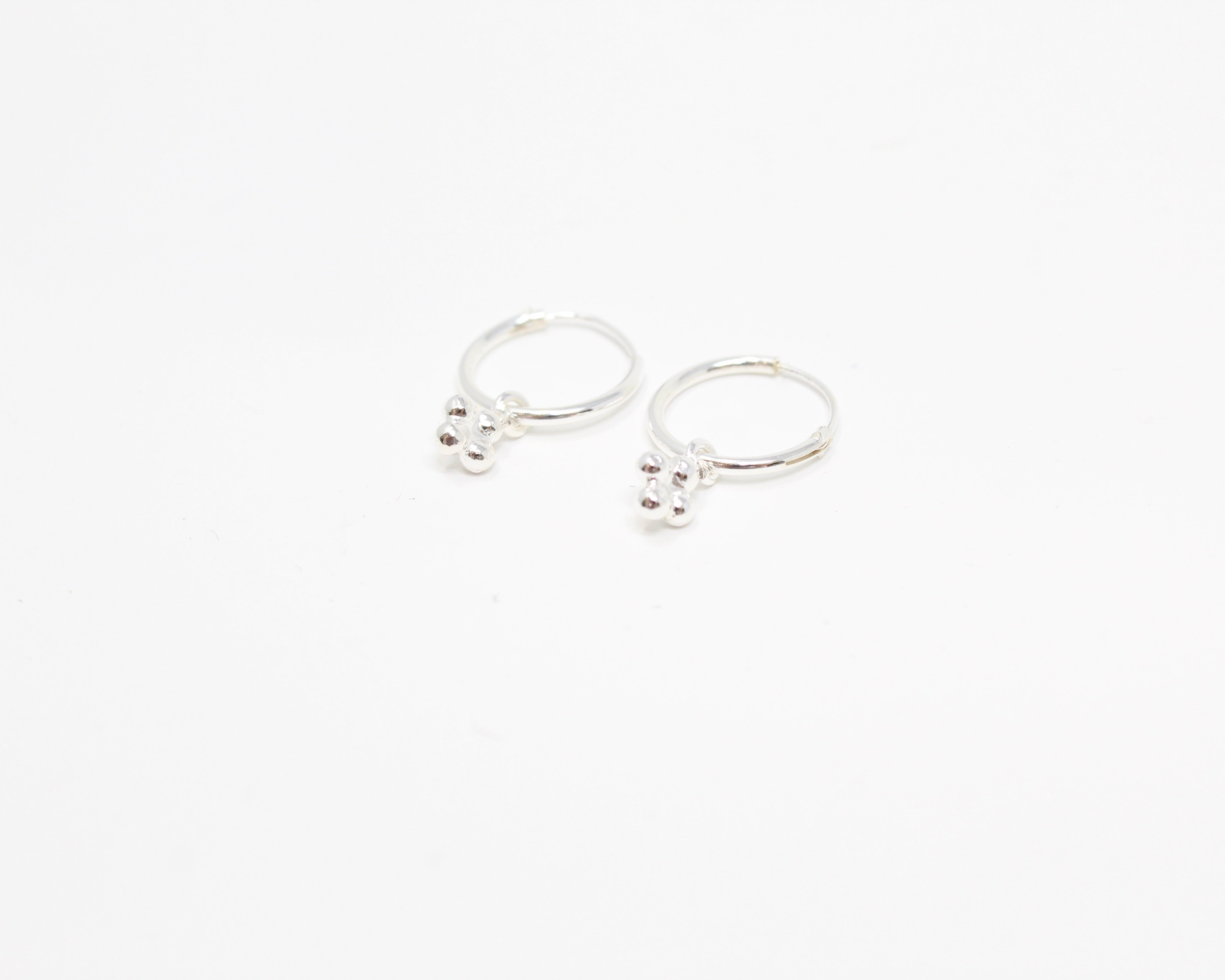 BRUME, anneaux argent sterling.