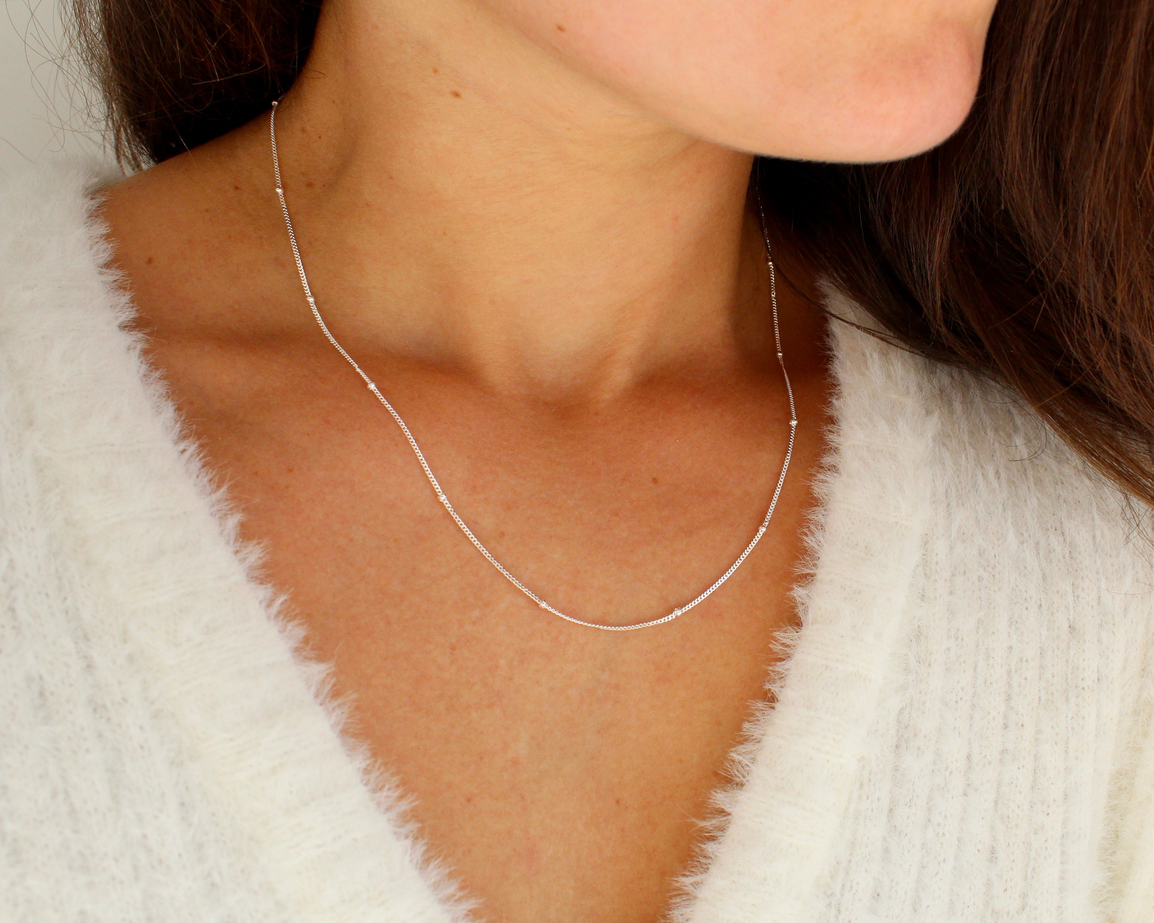 PÉNÉLOPE, chaine en argent sterling.