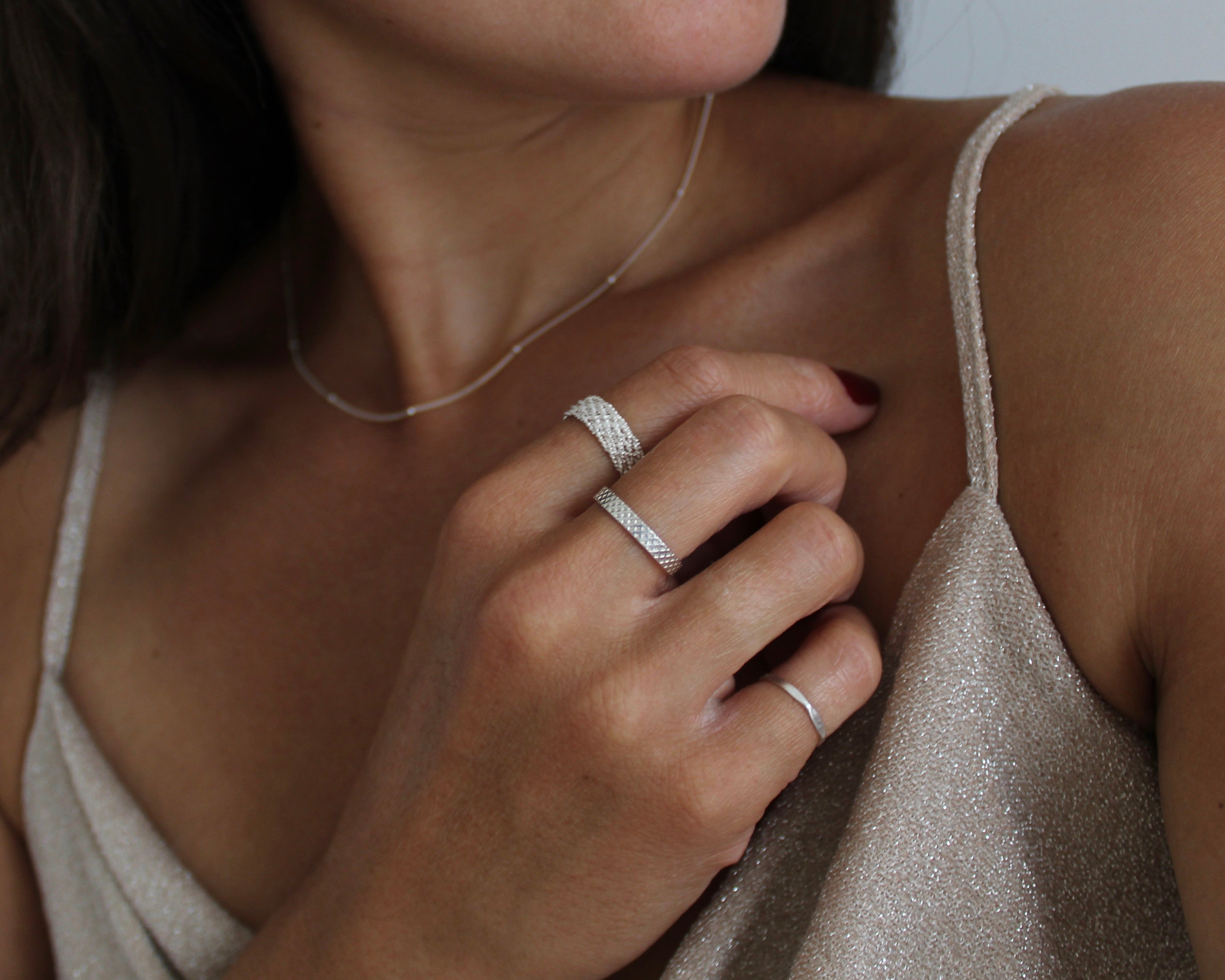 LUMI, bague argent sterling.