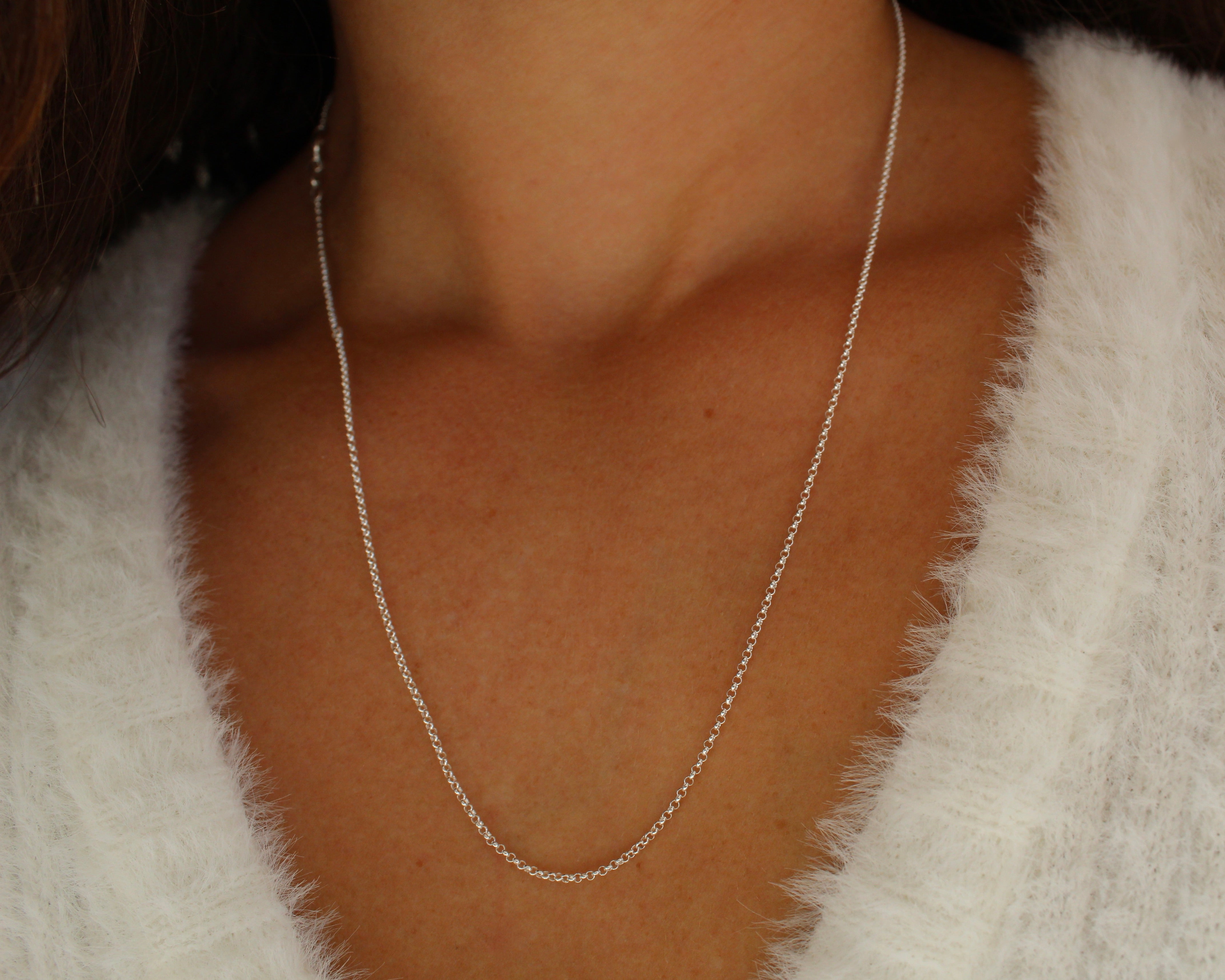 AURORE, chaine en argent sterling.