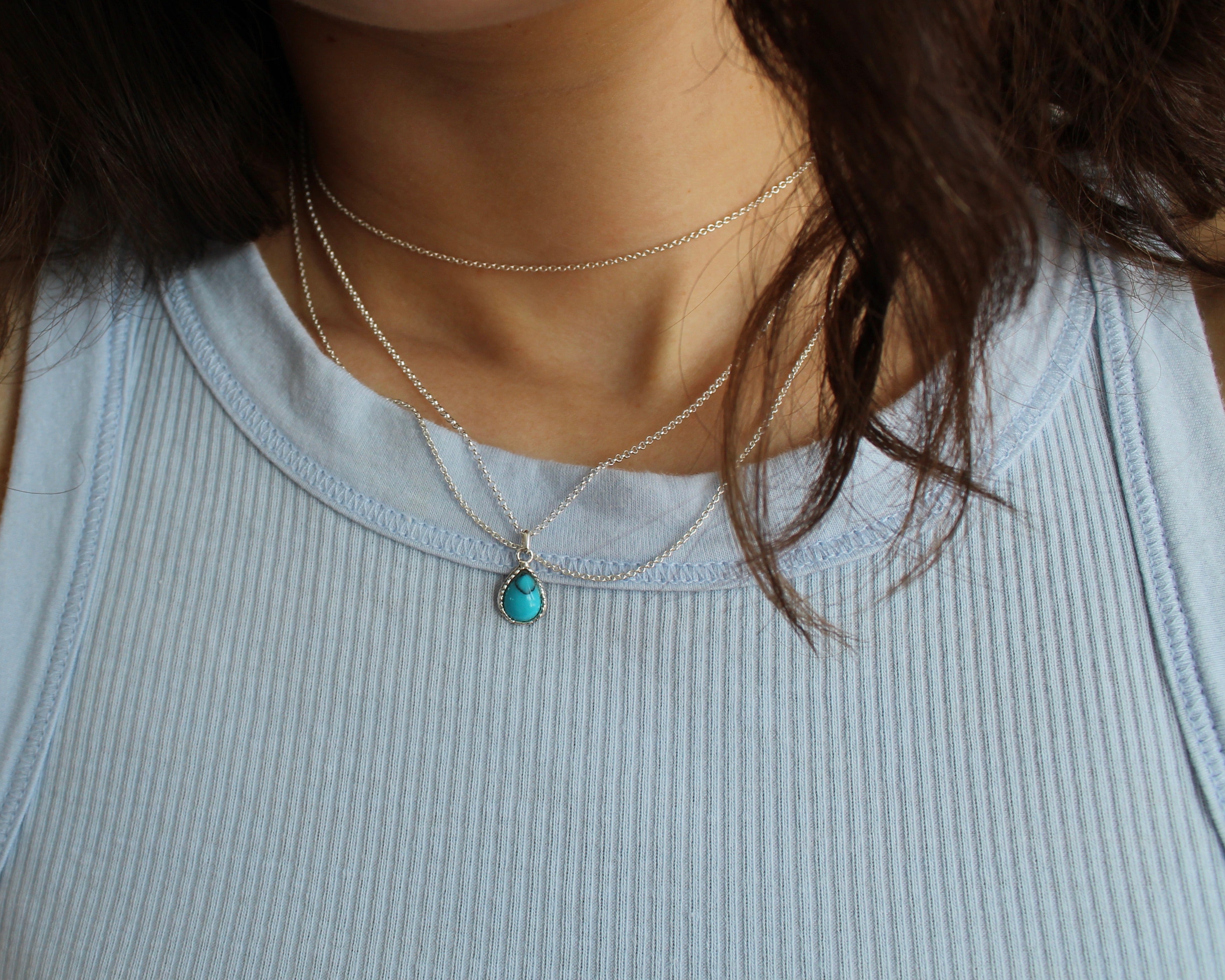 LIMPIDE, collier argent sterling.