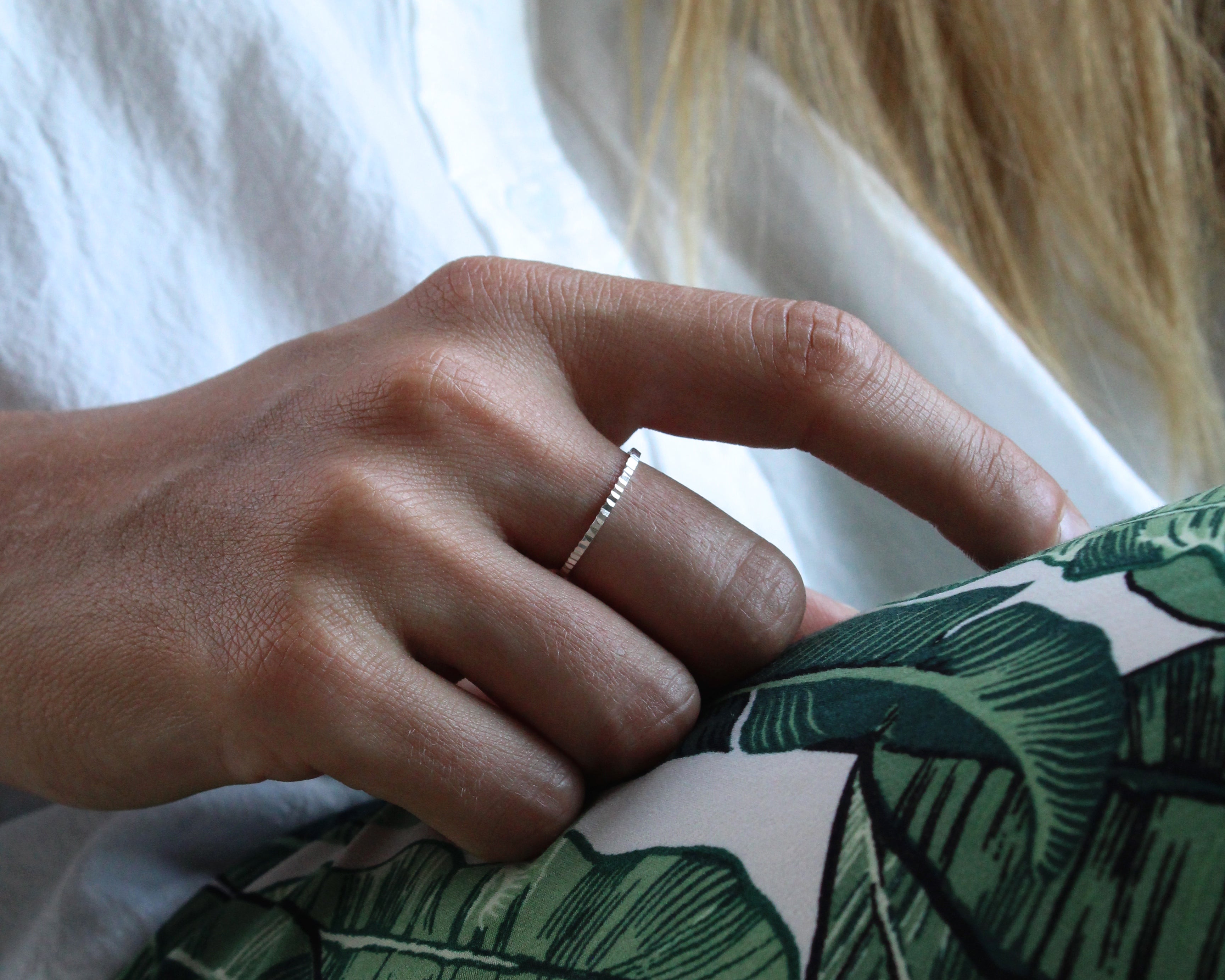 EXTASE, bague argent sterling.